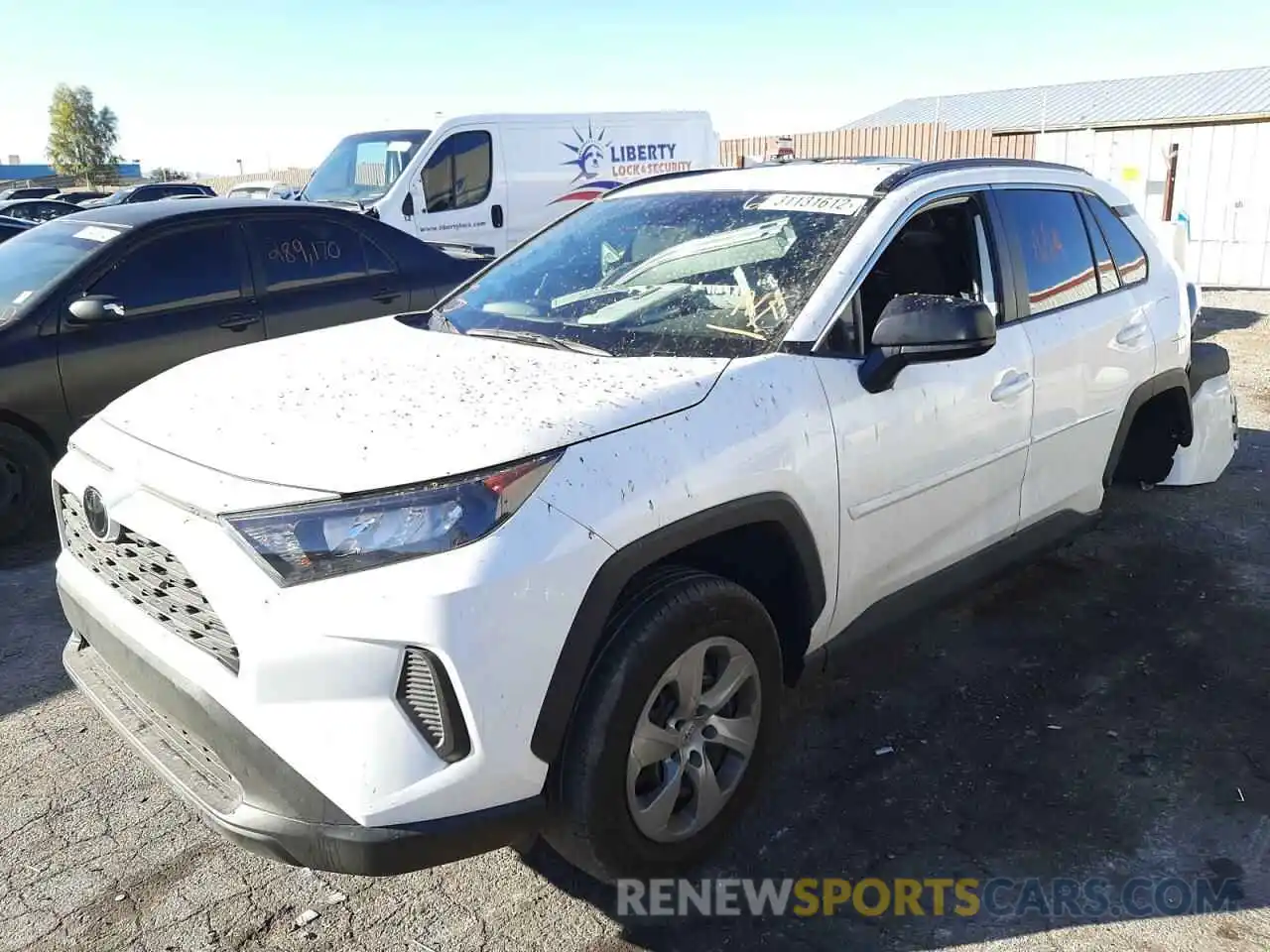 2 Photograph of a damaged car 2T3H1RFV9LW093852 TOYOTA RAV4 2020