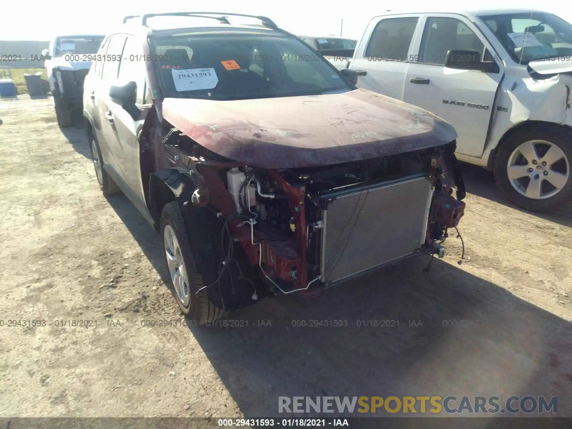 6 Photograph of a damaged car 2T3H1RFV9LW095388 TOYOTA RAV4 2020