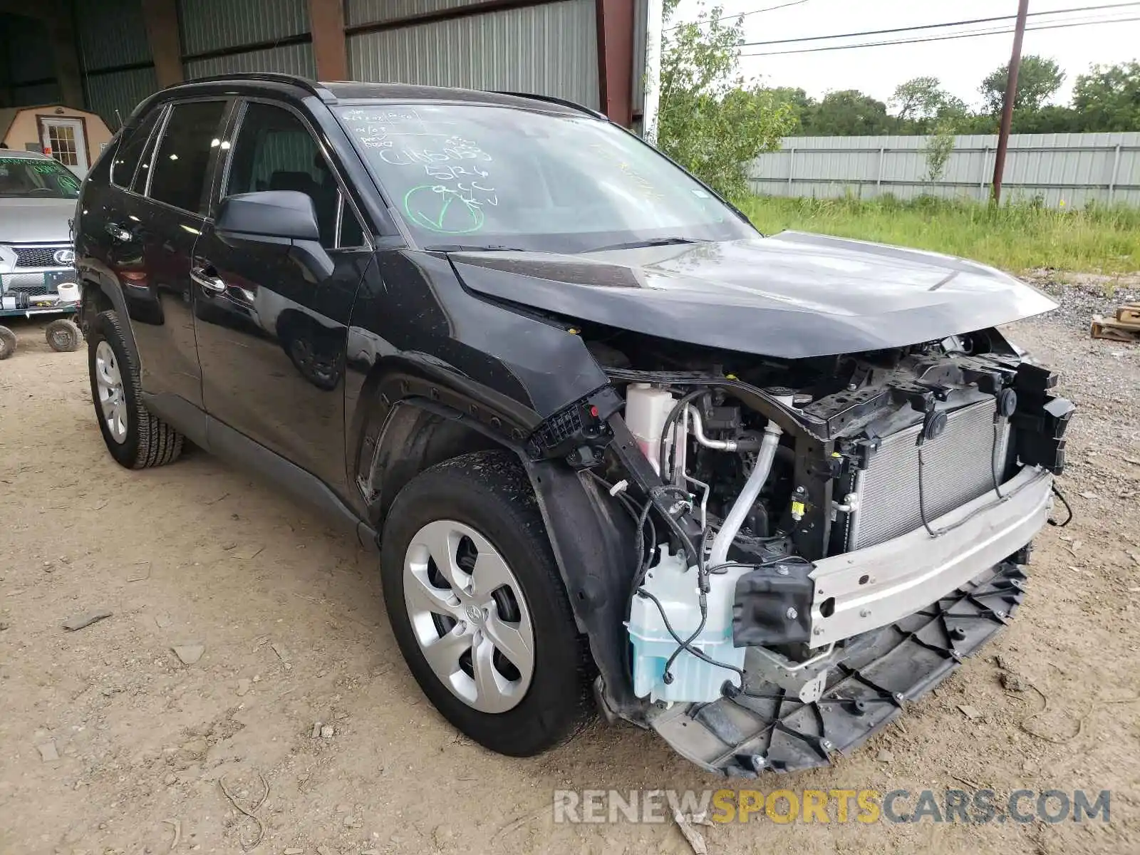 1 Photograph of a damaged car 2T3H1RFVXLC033693 TOYOTA RAV4 2020