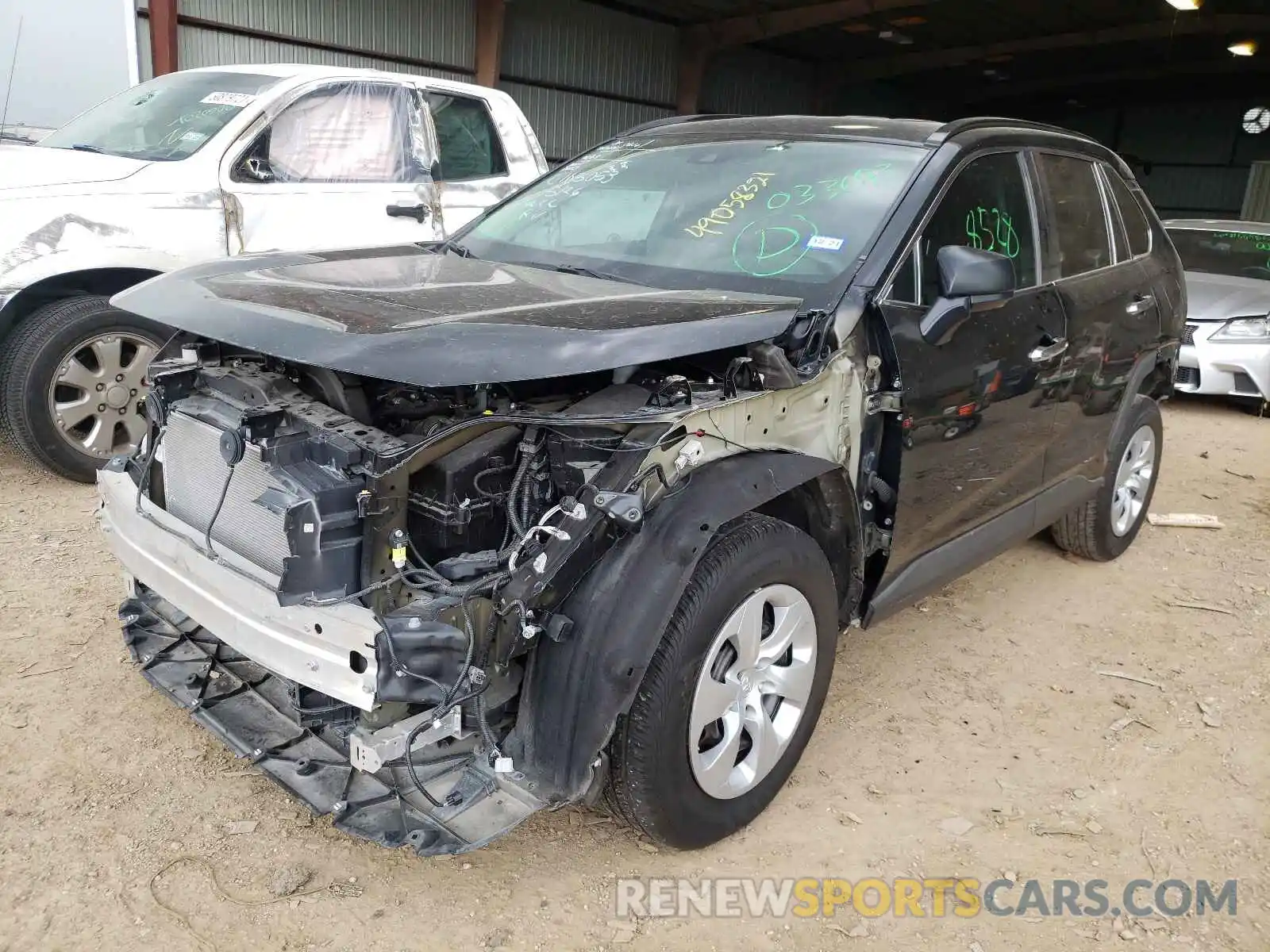 2 Photograph of a damaged car 2T3H1RFVXLC033693 TOYOTA RAV4 2020