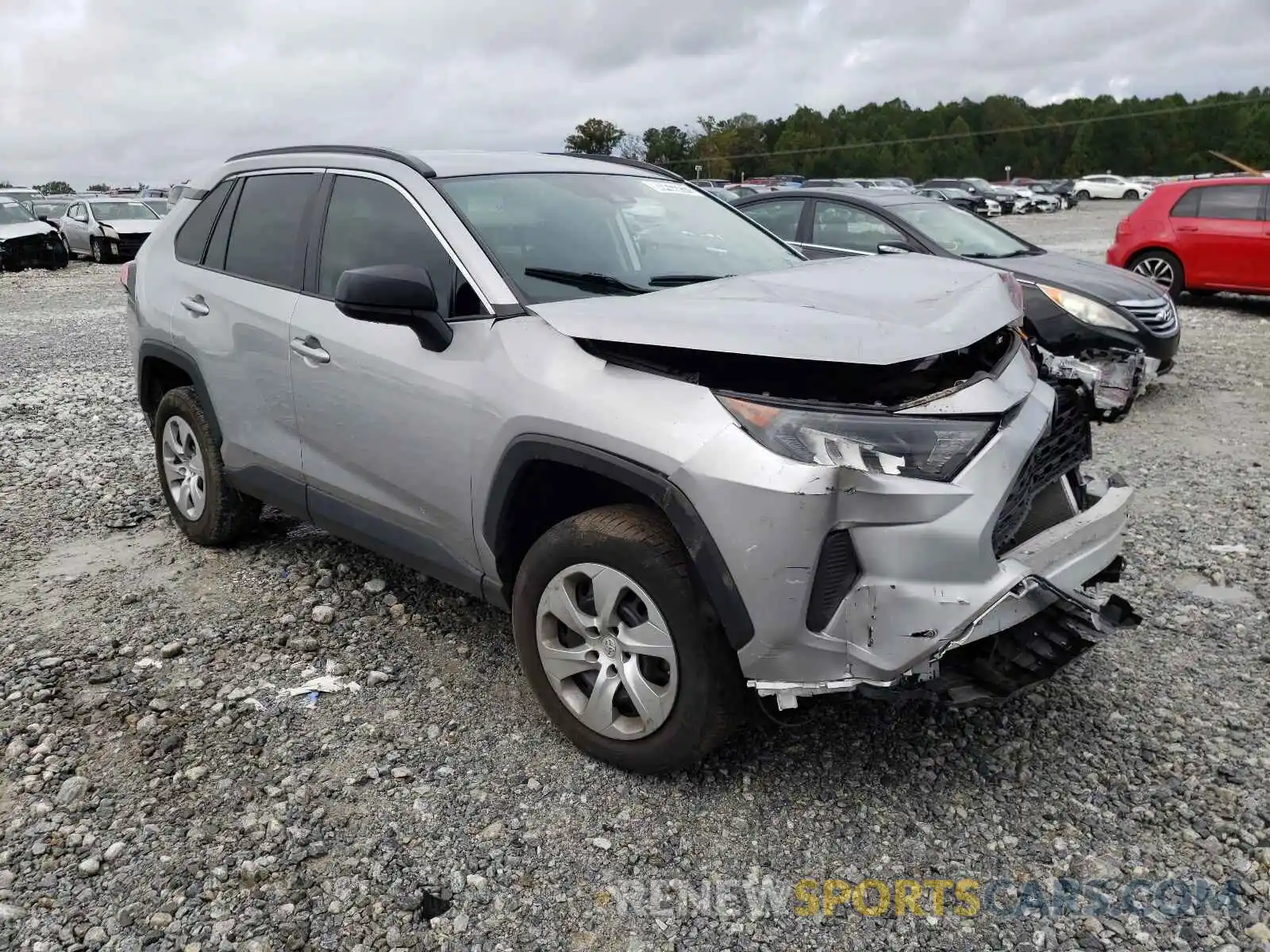 1 Photograph of a damaged car 2T3H1RFVXLC041356 TOYOTA RAV4 2020