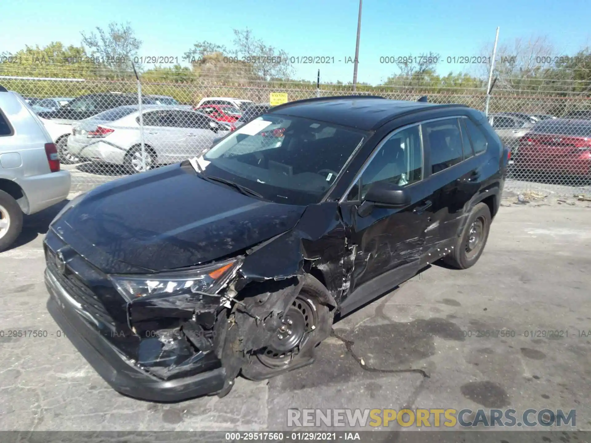 2 Photograph of a damaged car 2T3H1RFVXLC045326 TOYOTA RAV4 2020