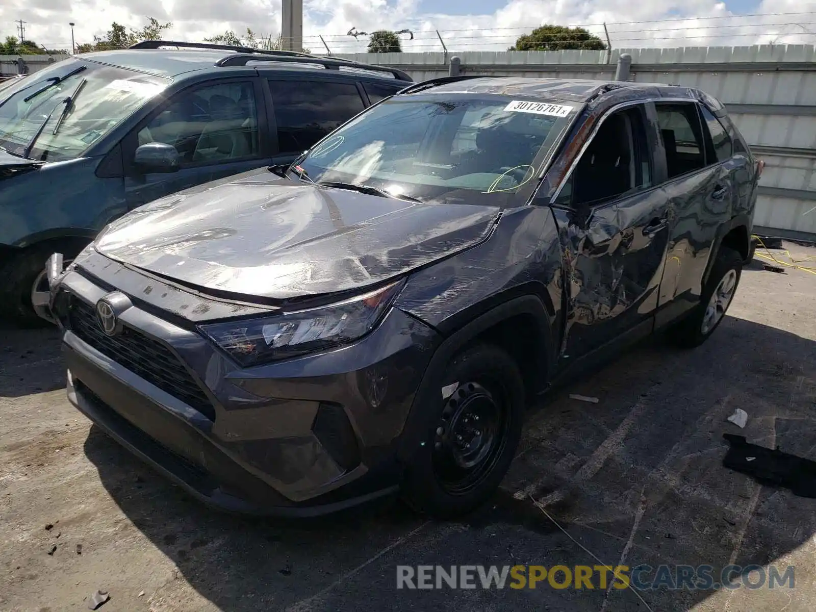 2 Photograph of a damaged car 2T3H1RFVXLC045357 TOYOTA RAV4 2020