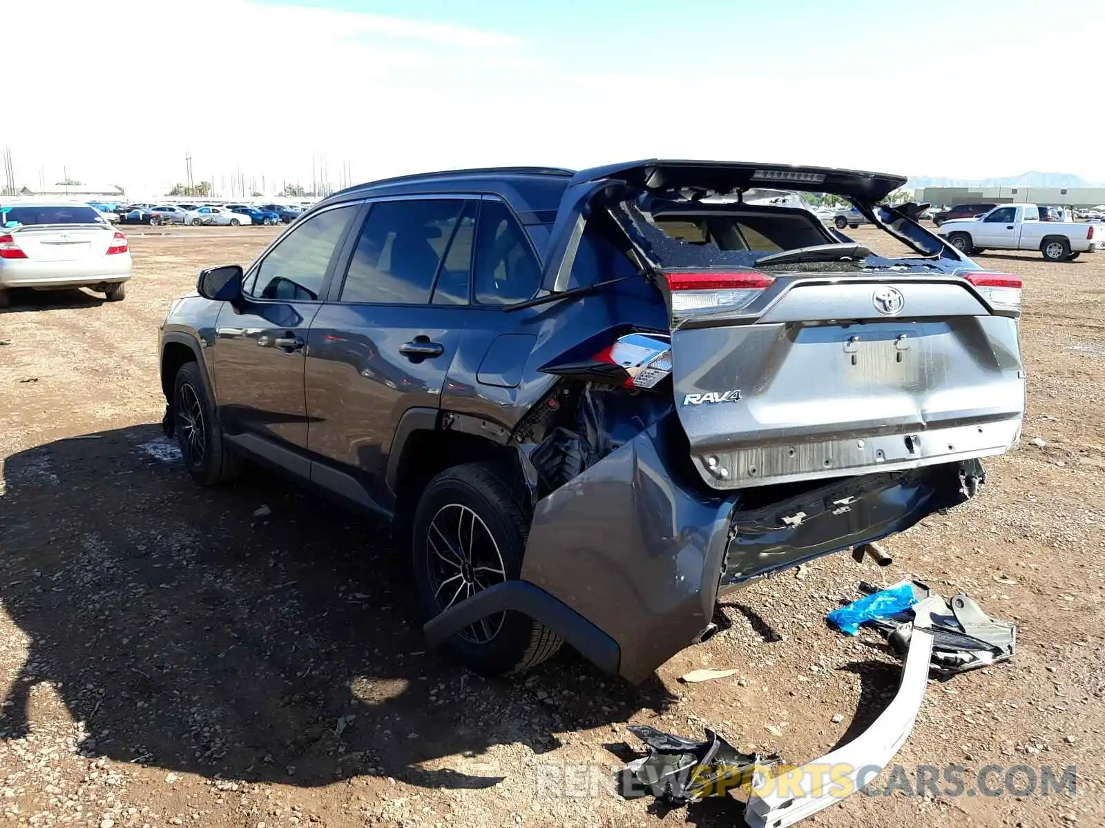 2 Photograph of a damaged car 2T3H1RFVXLC046895 TOYOTA RAV4 2020