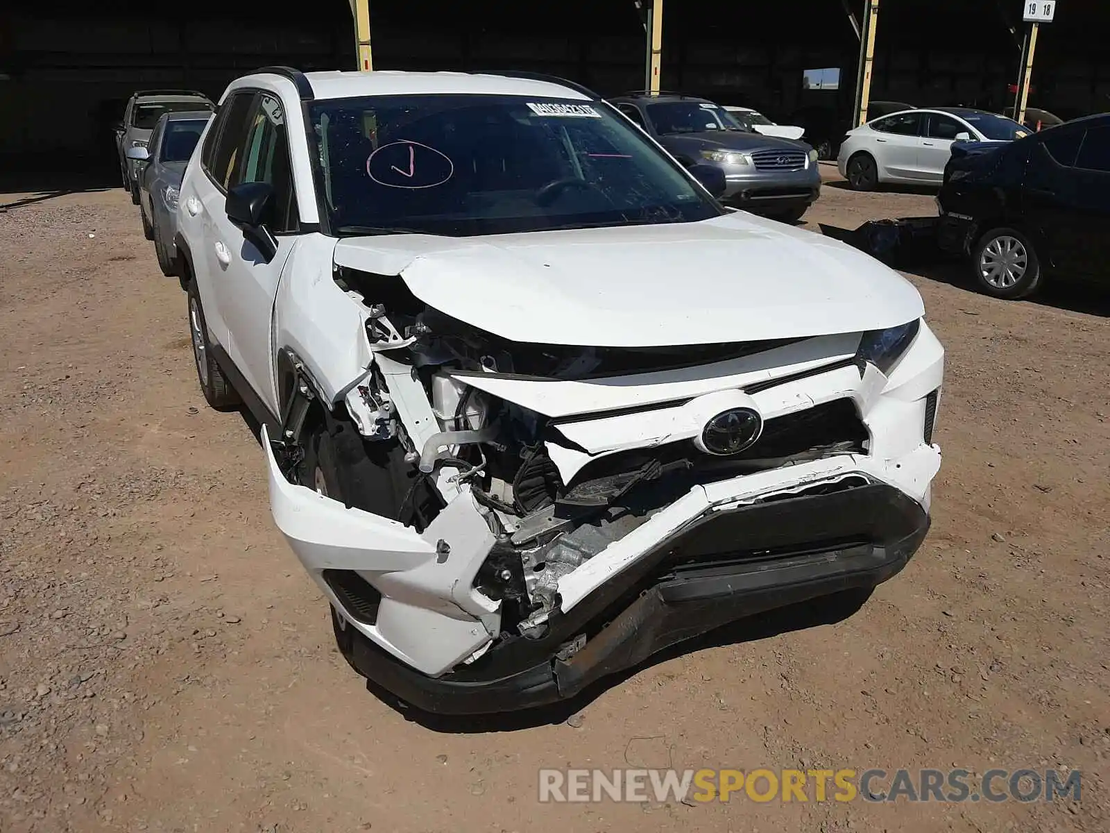 9 Photograph of a damaged car 2T3H1RFVXLC047254 TOYOTA RAV4 2020