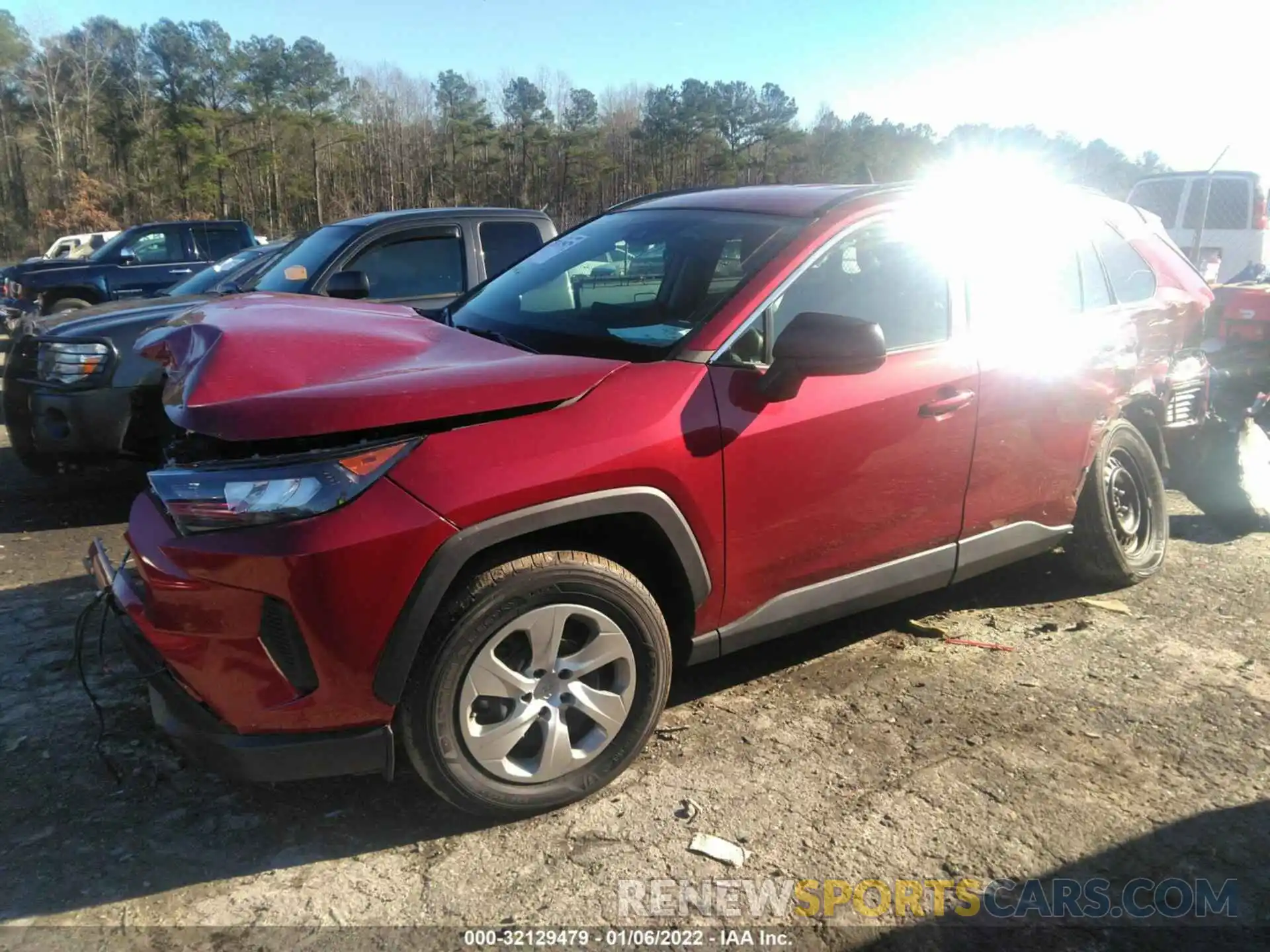 2 Photograph of a damaged car 2T3H1RFVXLC048629 TOYOTA RAV4 2020