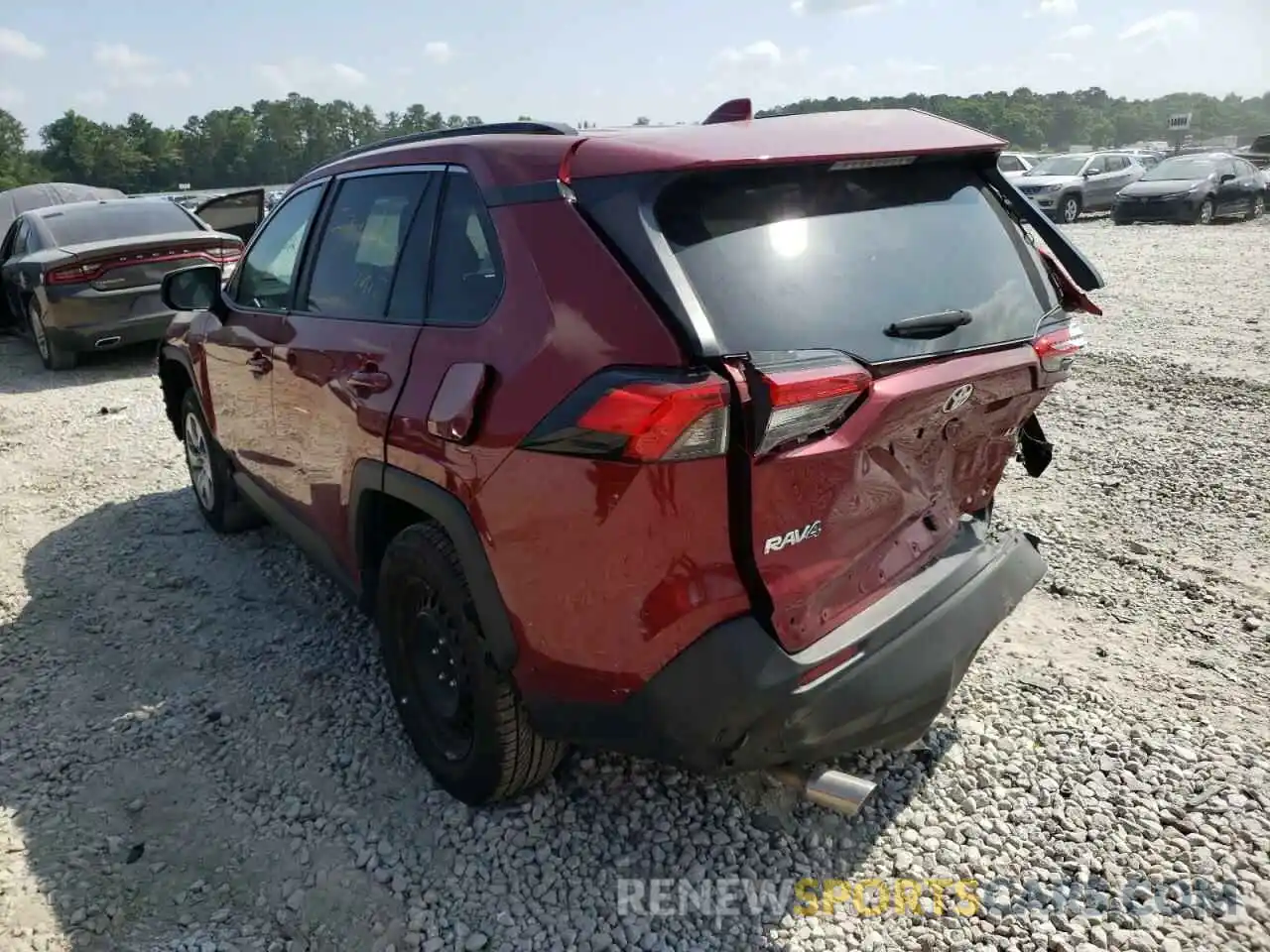 3 Фотография поврежденного автомобиля 2T3H1RFVXLC049604 TOYOTA RAV4 2020