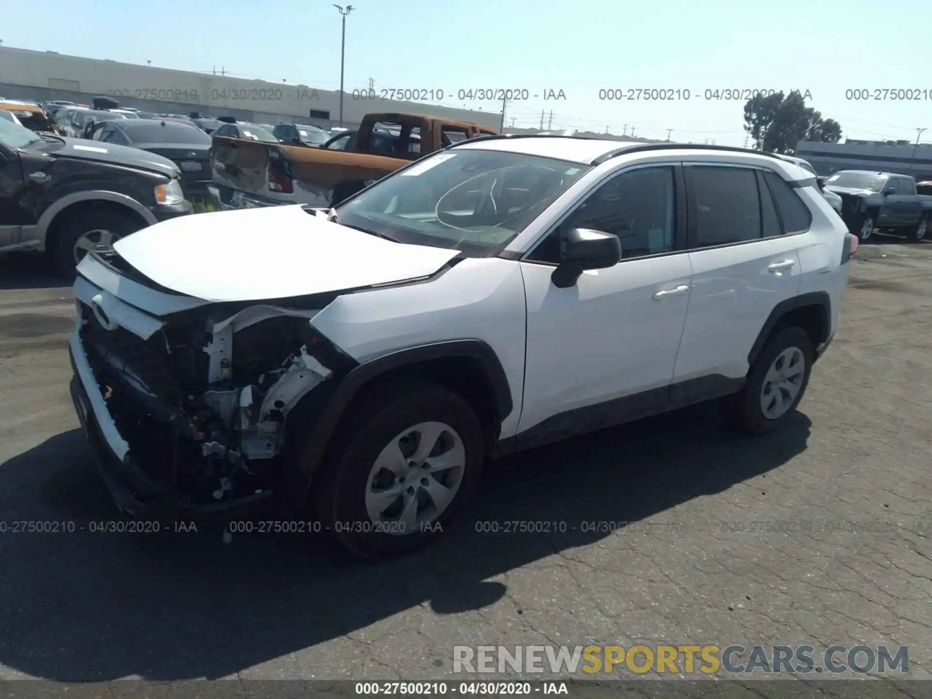 2 Photograph of a damaged car 2T3H1RFVXLC050705 TOYOTA RAV4 2020