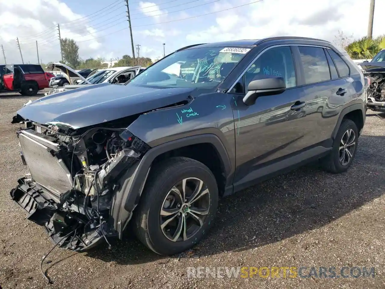 2 Photograph of a damaged car 2T3H1RFVXLC057816 TOYOTA RAV4 2020