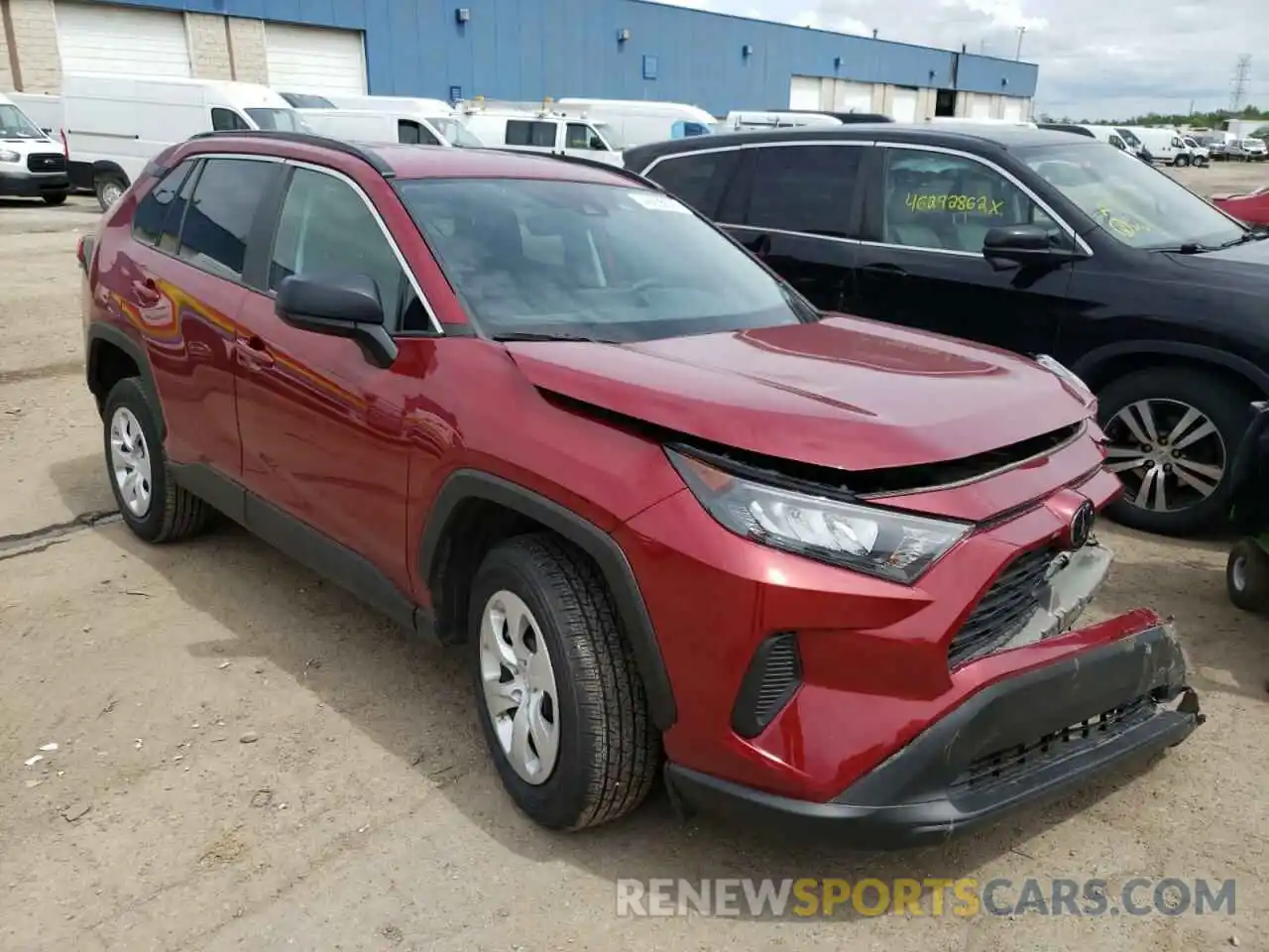 1 Photograph of a damaged car 2T3H1RFVXLC077175 TOYOTA RAV4 2020