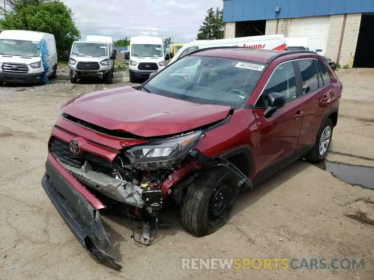 2 Фотография поврежденного автомобиля 2T3H1RFVXLC077175 TOYOTA RAV4 2020