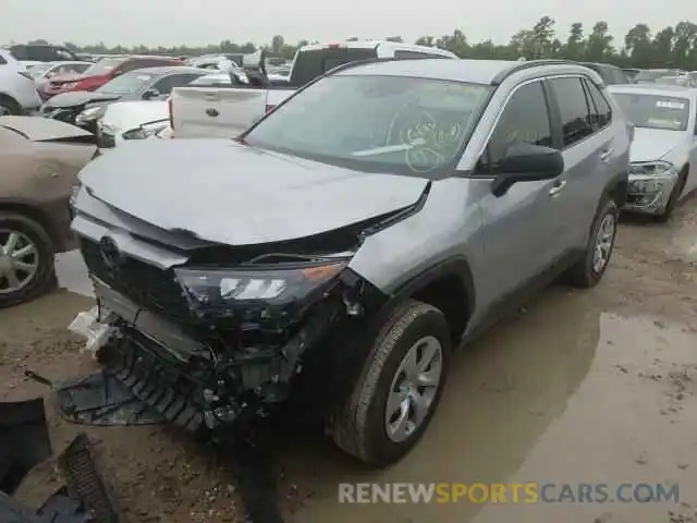 2 Photograph of a damaged car 2T3H1RFVXLW076350 TOYOTA RAV4 2020