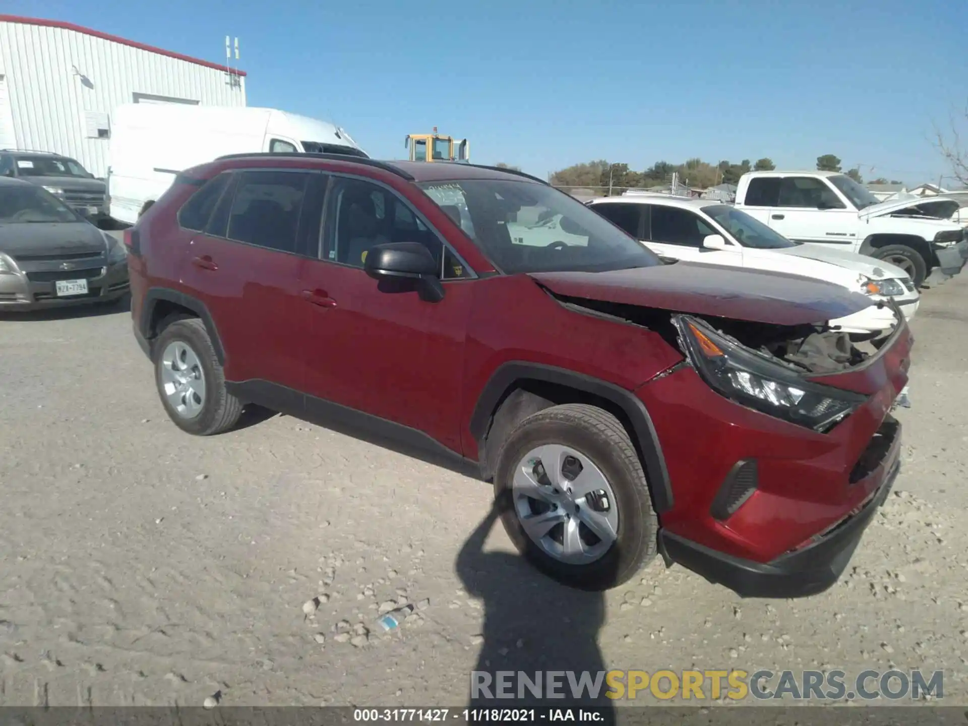 1 Photograph of a damaged car 2T3H1RFVXLW085274 TOYOTA RAV4 2020