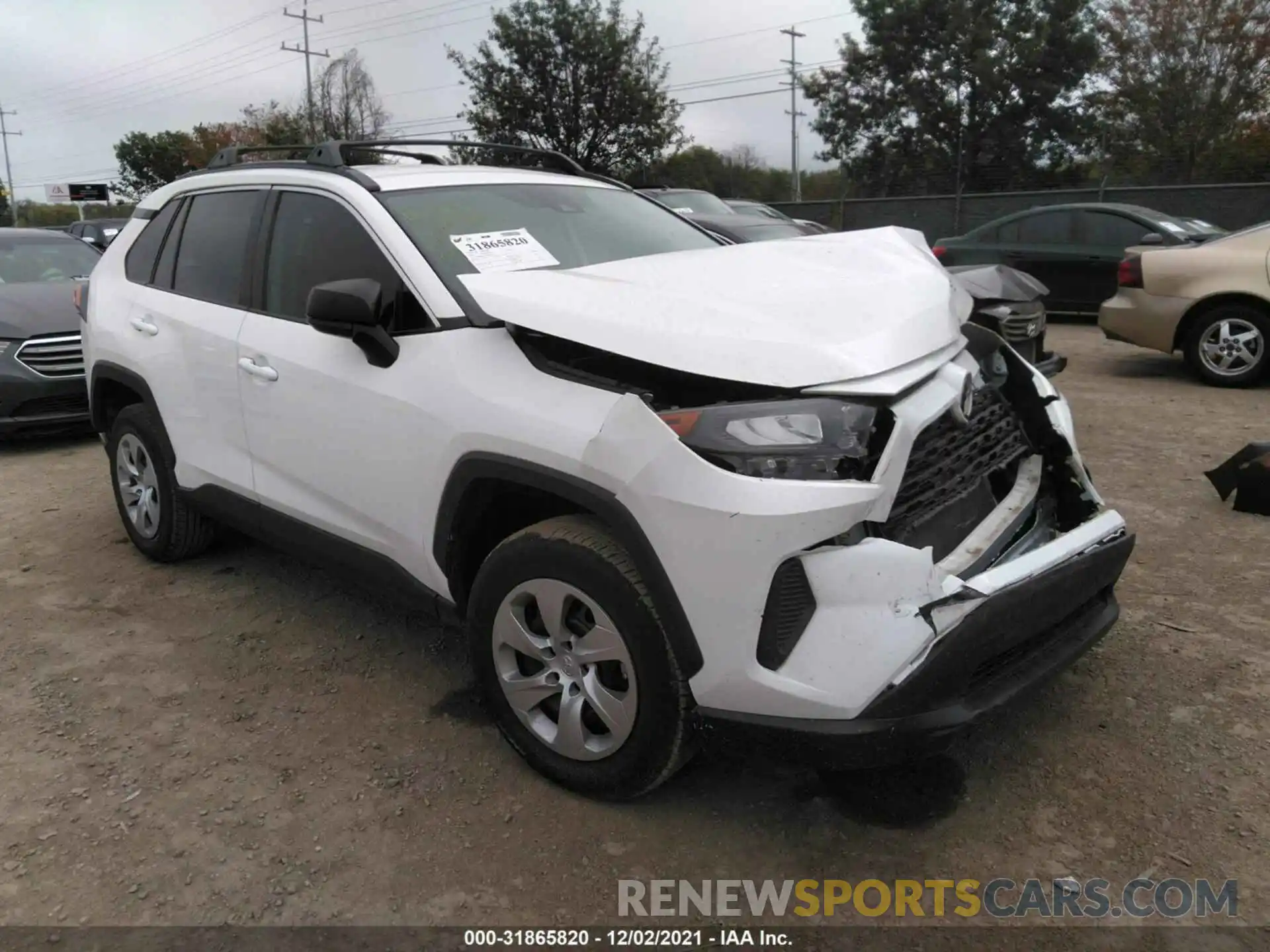 1 Photograph of a damaged car 2T3H1RFVXLW100792 TOYOTA RAV4 2020