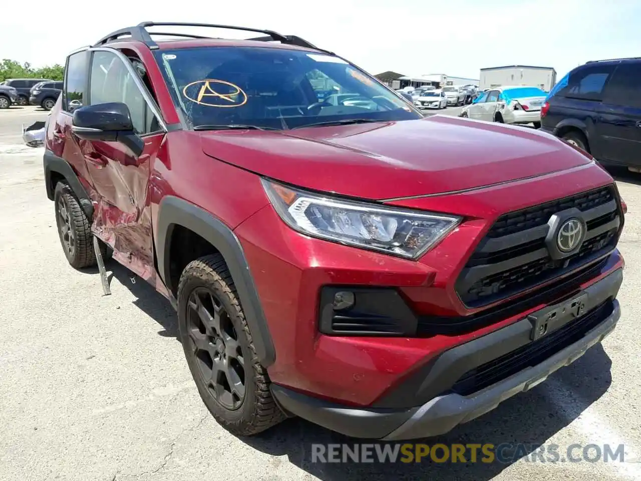 1 Photograph of a damaged car 2T3J1RFV2LC080640 TOYOTA RAV4 2020