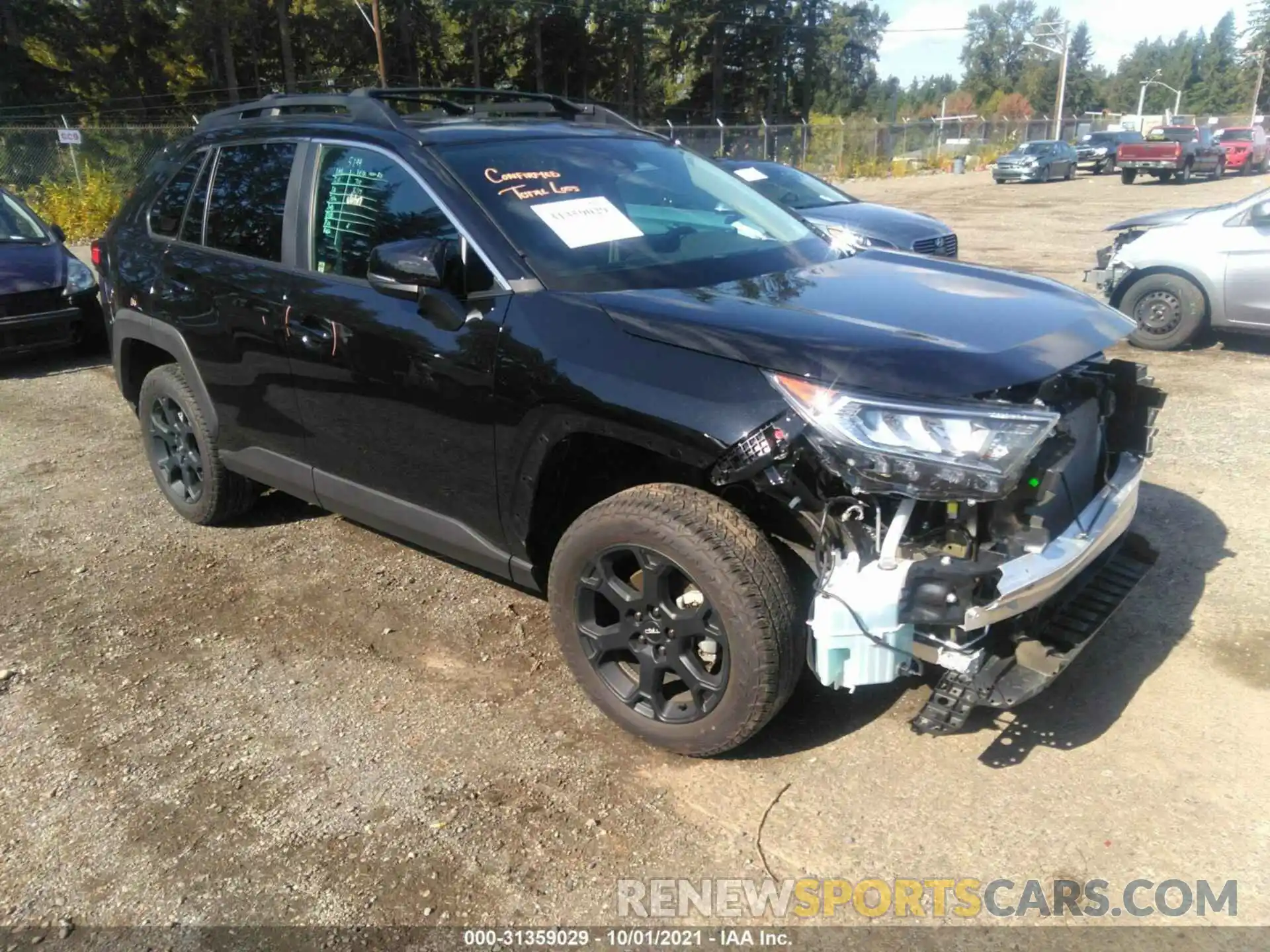 1 Photograph of a damaged car 2T3J1RFV2LC120778 TOYOTA RAV4 2020