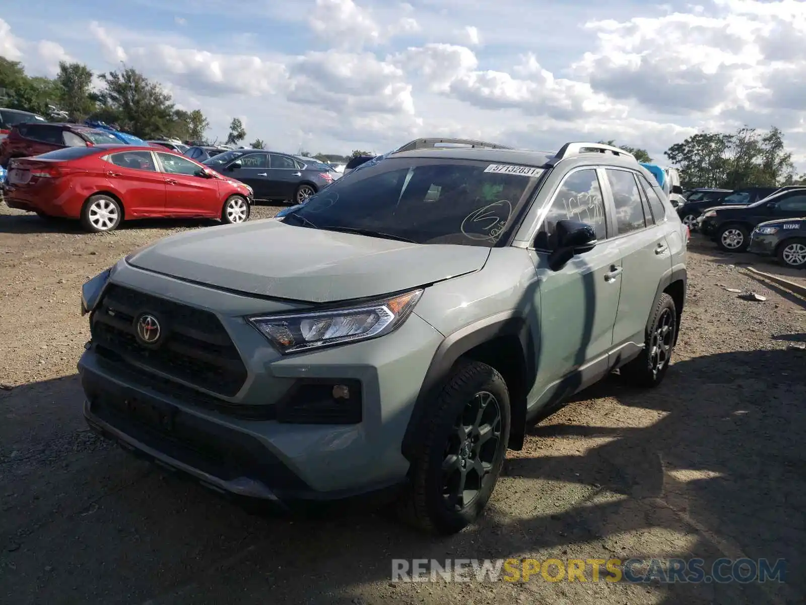 2 Photograph of a damaged car 2T3J1RFV3LC104637 TOYOTA RAV4 2020