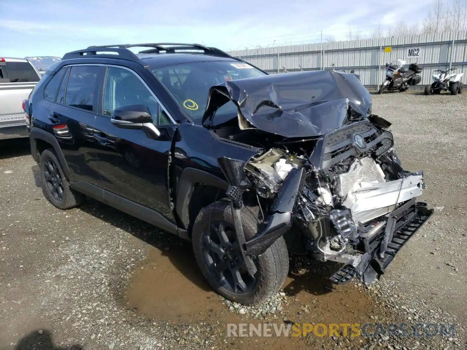 1 Photograph of a damaged car 2T3J1RFV3LC133720 TOYOTA RAV4 2020