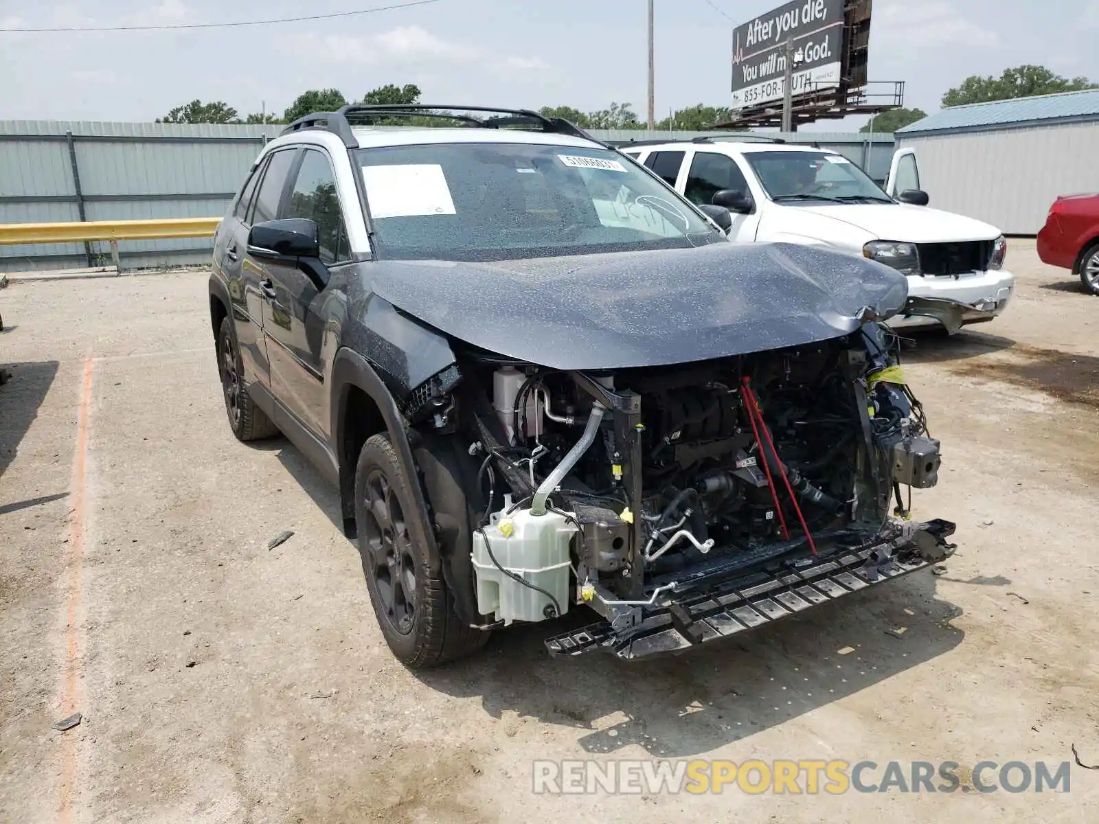 1 Photograph of a damaged car 2T3J1RFV4LC082180 TOYOTA RAV4 2020