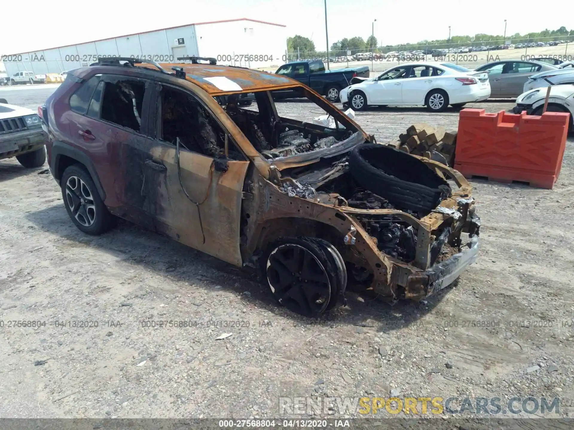 1 Photograph of a damaged car 2T3J1RFV5LC074086 TOYOTA RAV4 2020