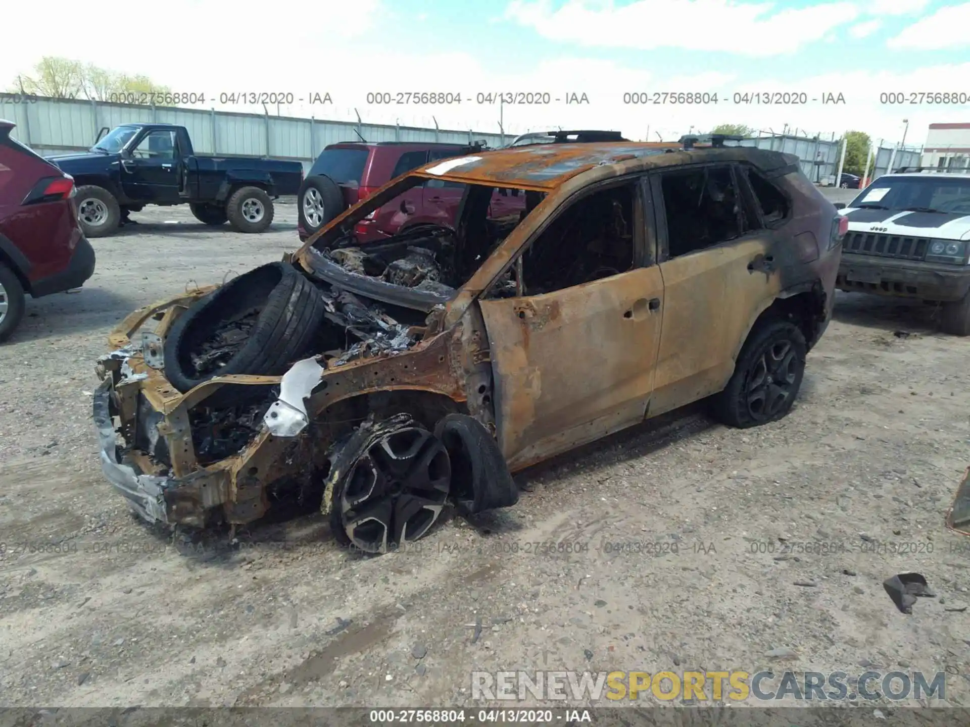 2 Photograph of a damaged car 2T3J1RFV5LC074086 TOYOTA RAV4 2020