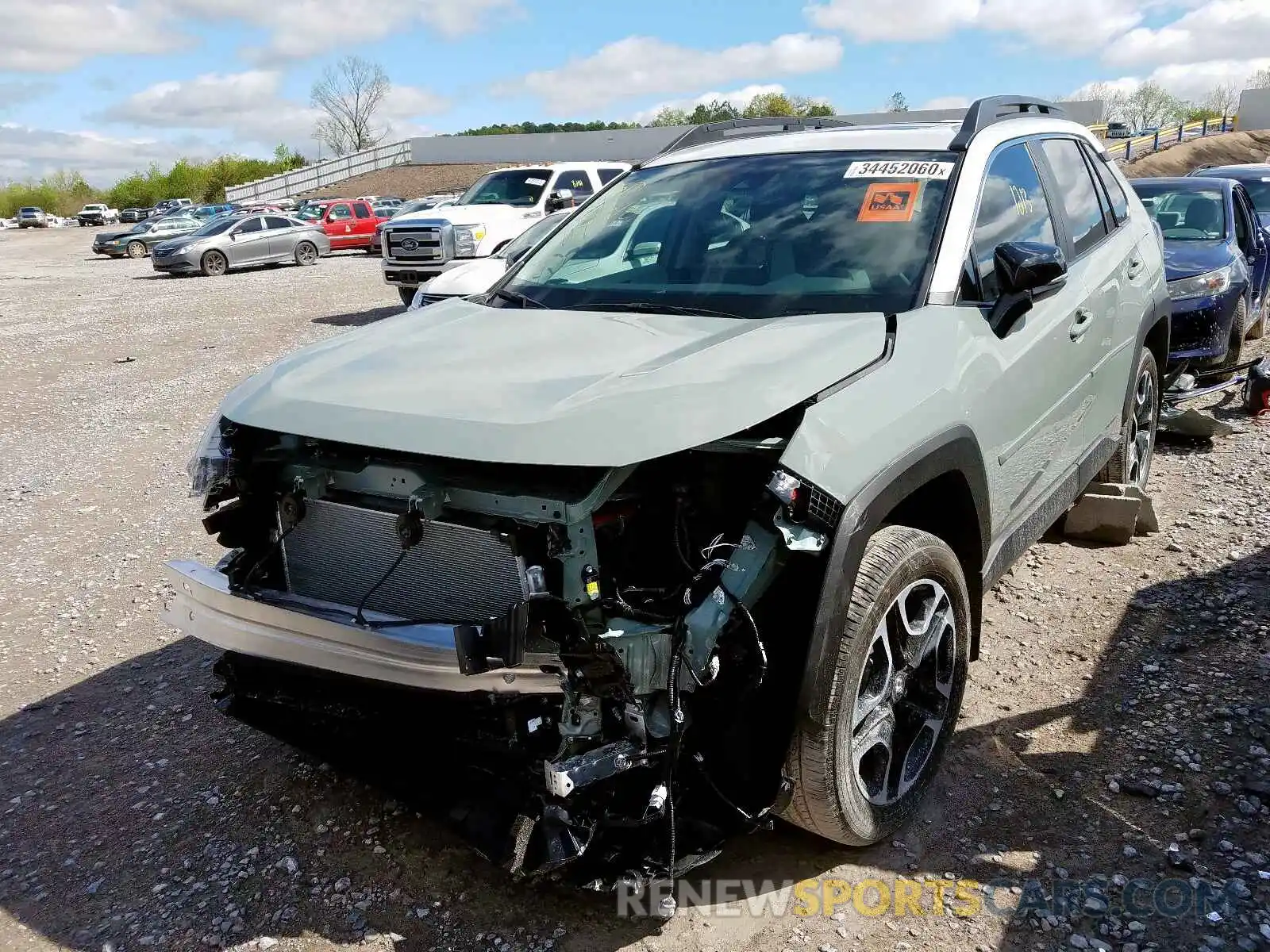 2 Photograph of a damaged car 2T3J1RFV5LC090563 TOYOTA RAV4 2020