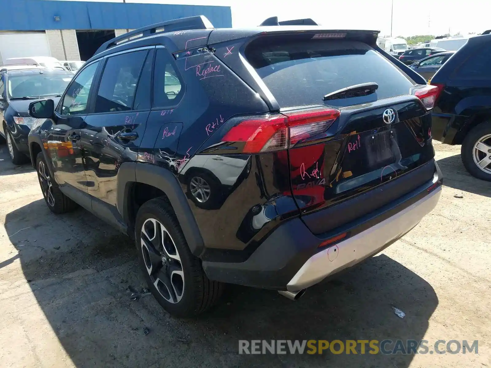 3 Photograph of a damaged car 2T3J1RFV5LC092751 TOYOTA RAV4 2020