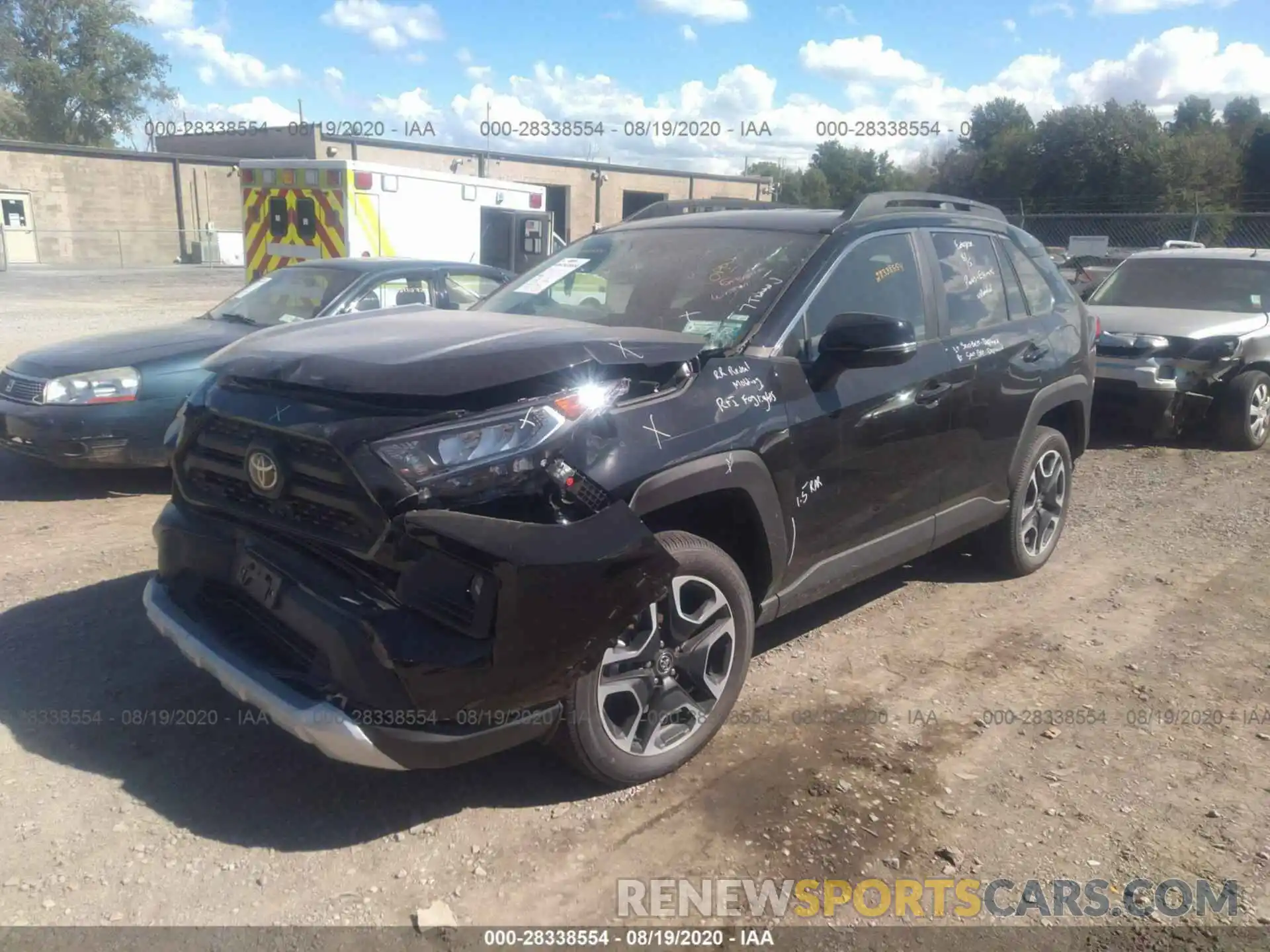 2 Фотография поврежденного автомобиля 2T3J1RFV5LC103795 TOYOTA RAV4 2020