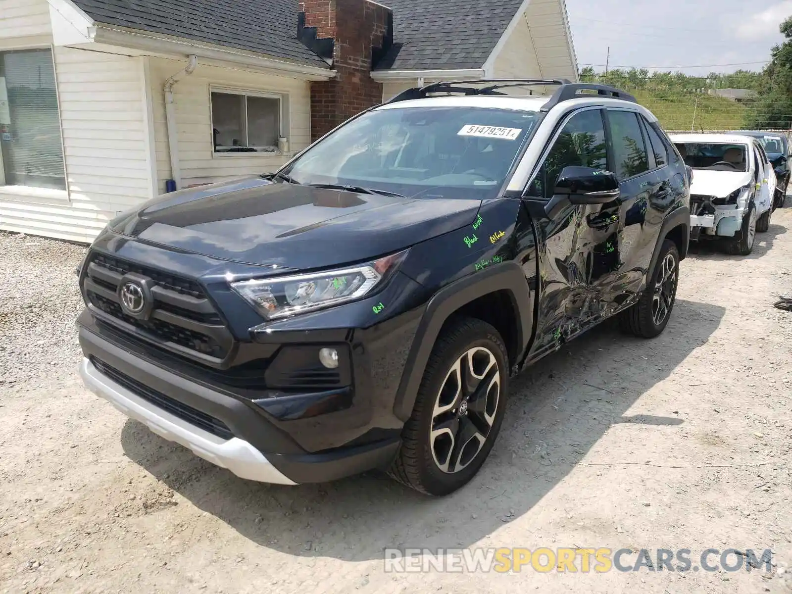 2 Photograph of a damaged car 2T3J1RFV6LC126020 TOYOTA RAV4 2020