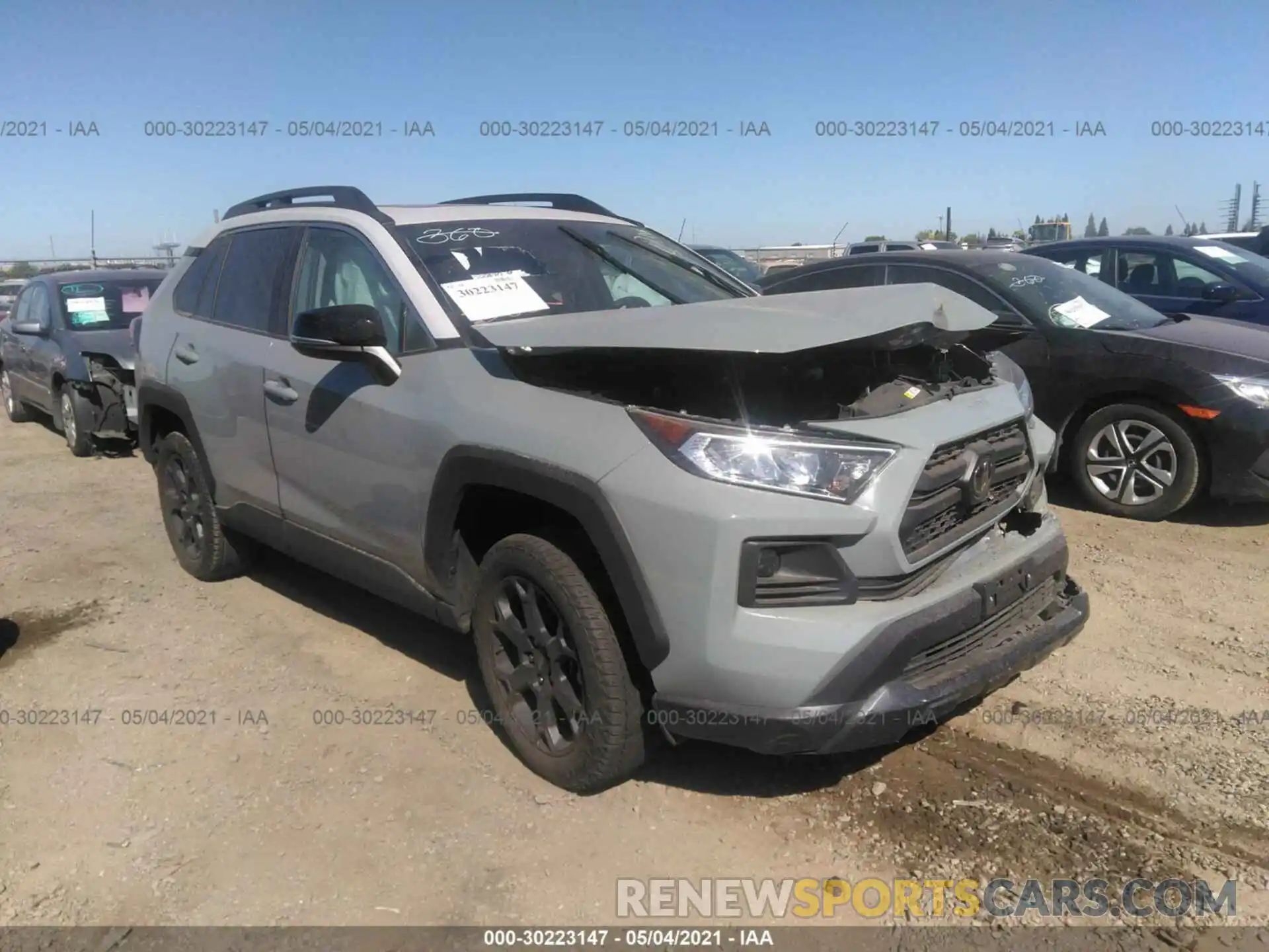 1 Photograph of a damaged car 2T3J1RFV7LC073750 TOYOTA RAV4 2020