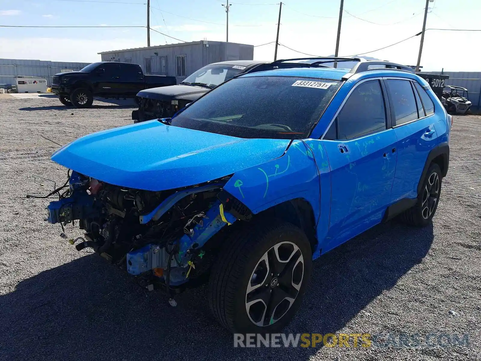 2 Photograph of a damaged car 2T3J1RFV7LC083677 TOYOTA RAV4 2020