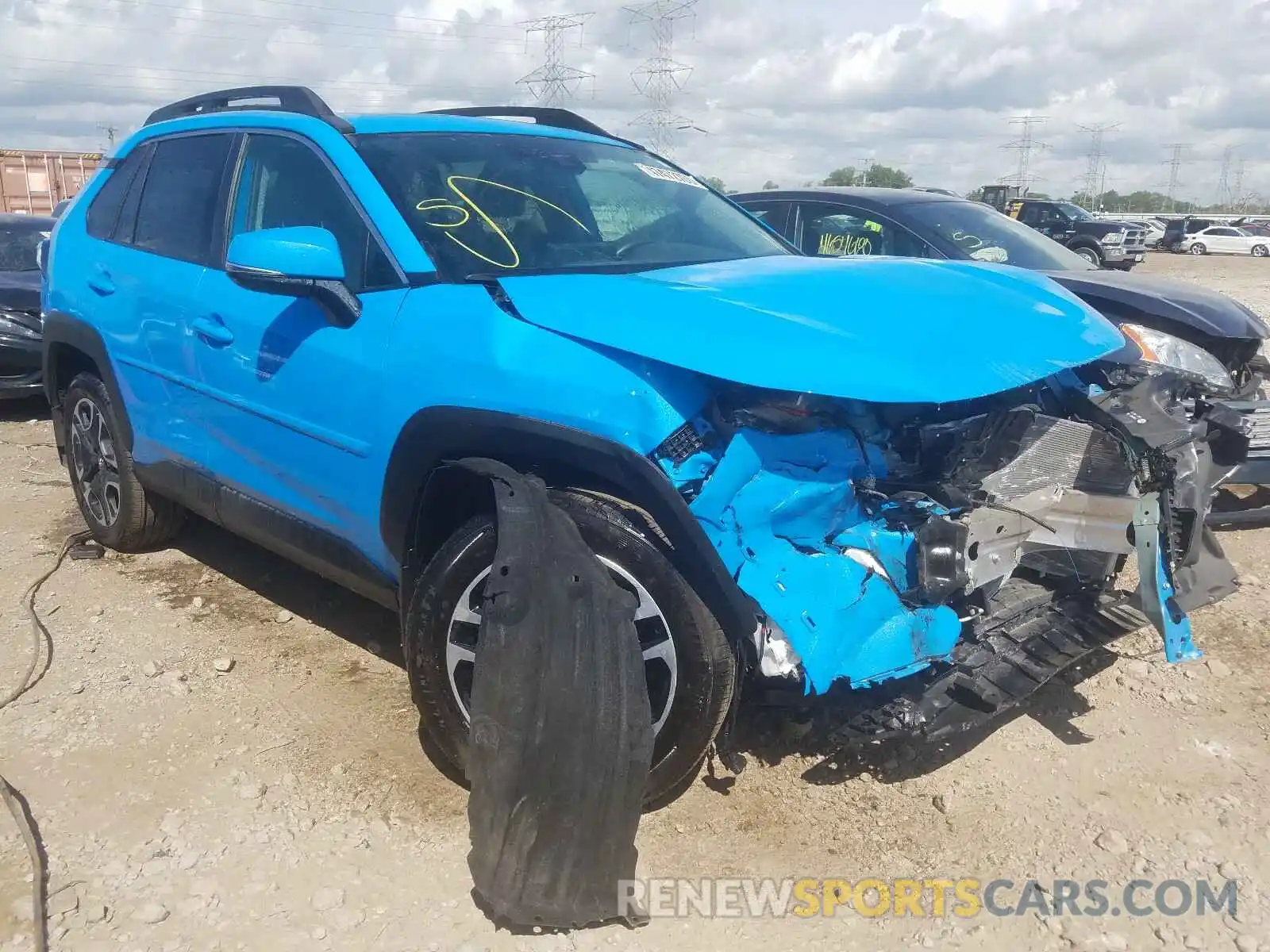 1 Photograph of a damaged car 2T3J1RFV8LC076267 TOYOTA RAV4 2020