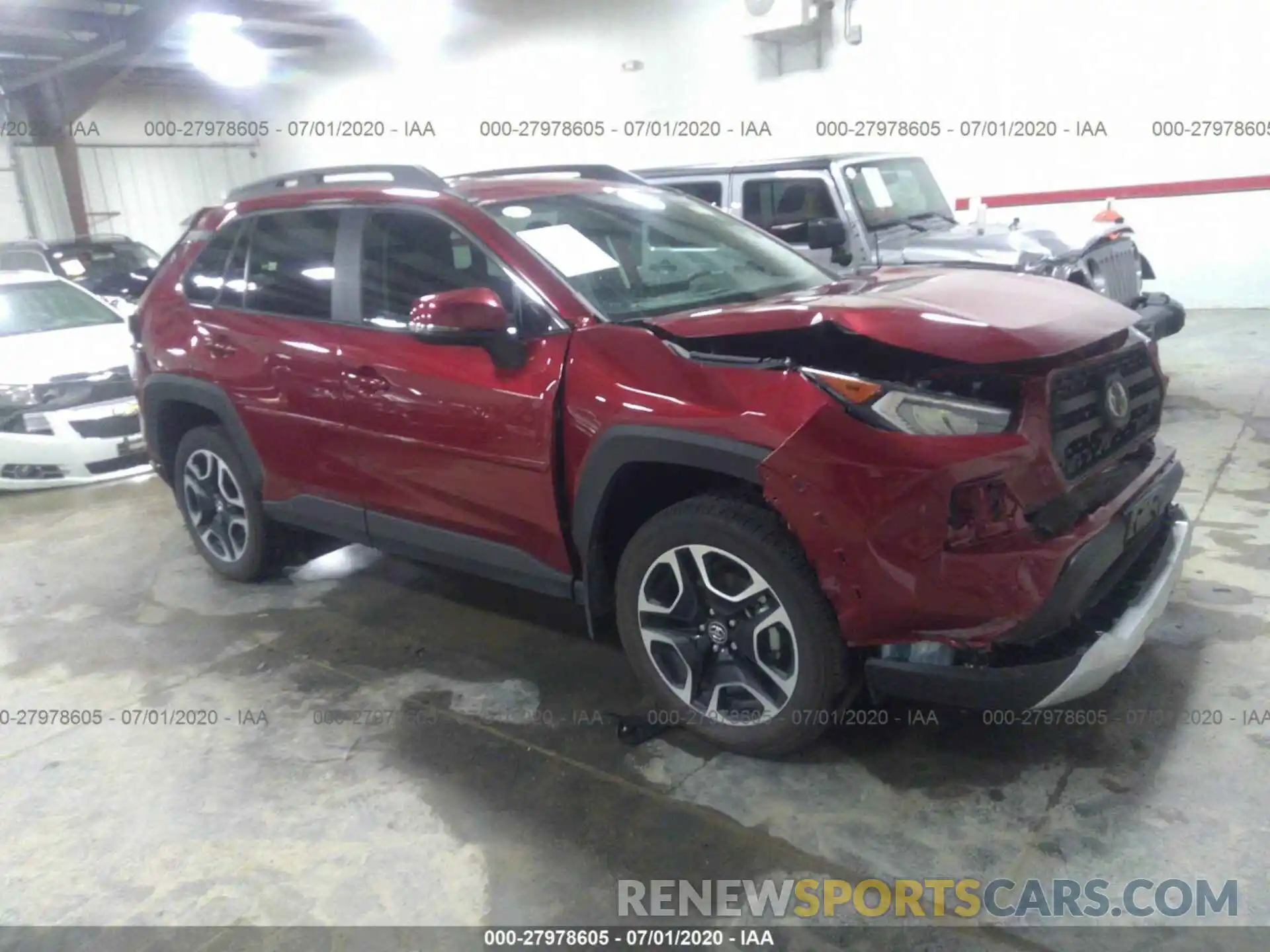 1 Photograph of a damaged car 2T3J1RFV8LC096244 TOYOTA RAV4 2020