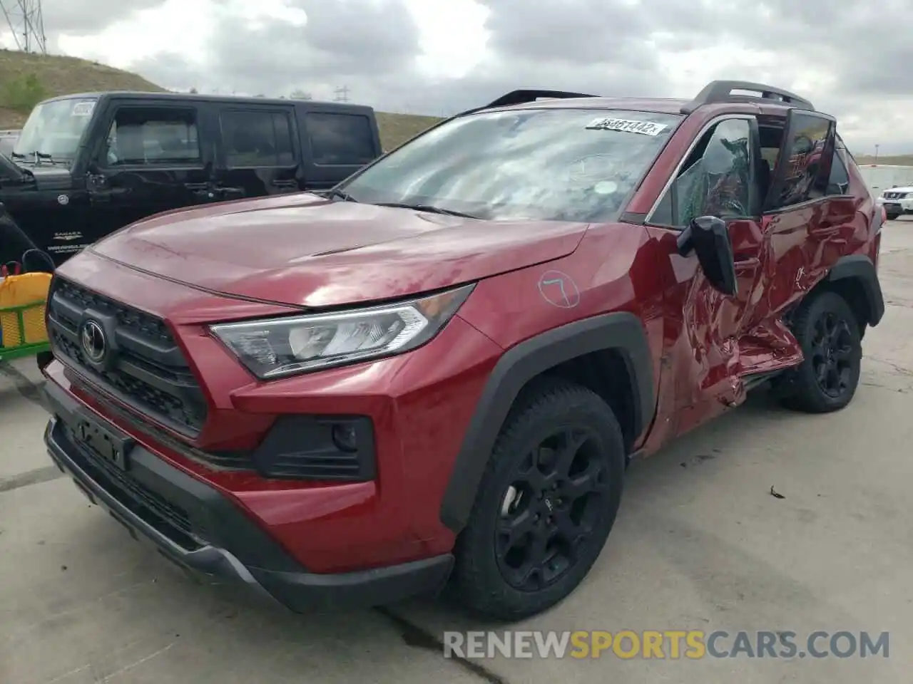 2 Photograph of a damaged car 2T3J1RFV9LC078240 TOYOTA RAV4 2020