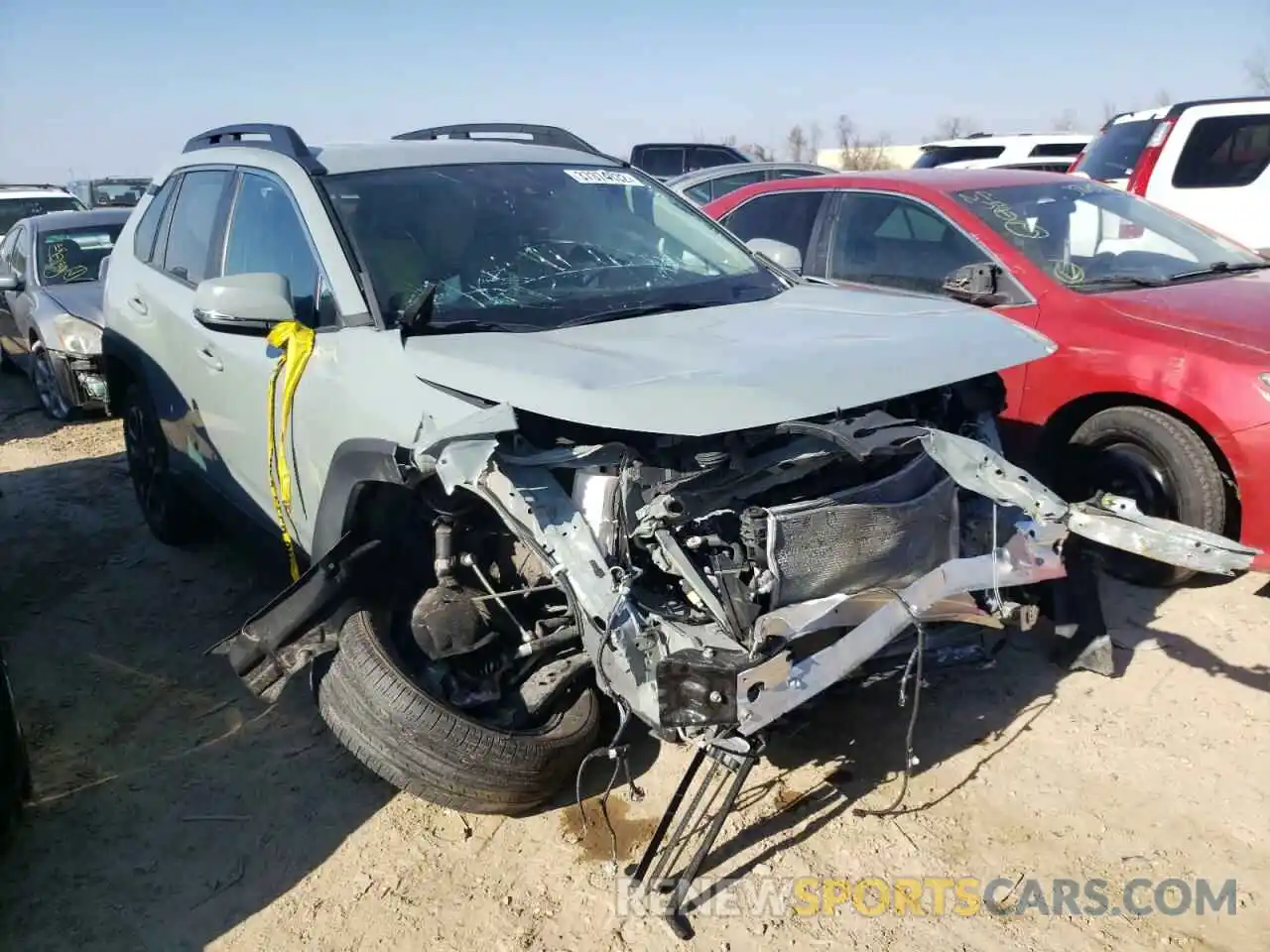 1 Photograph of a damaged car 2T3J1RFV9LC082921 TOYOTA RAV4 2020