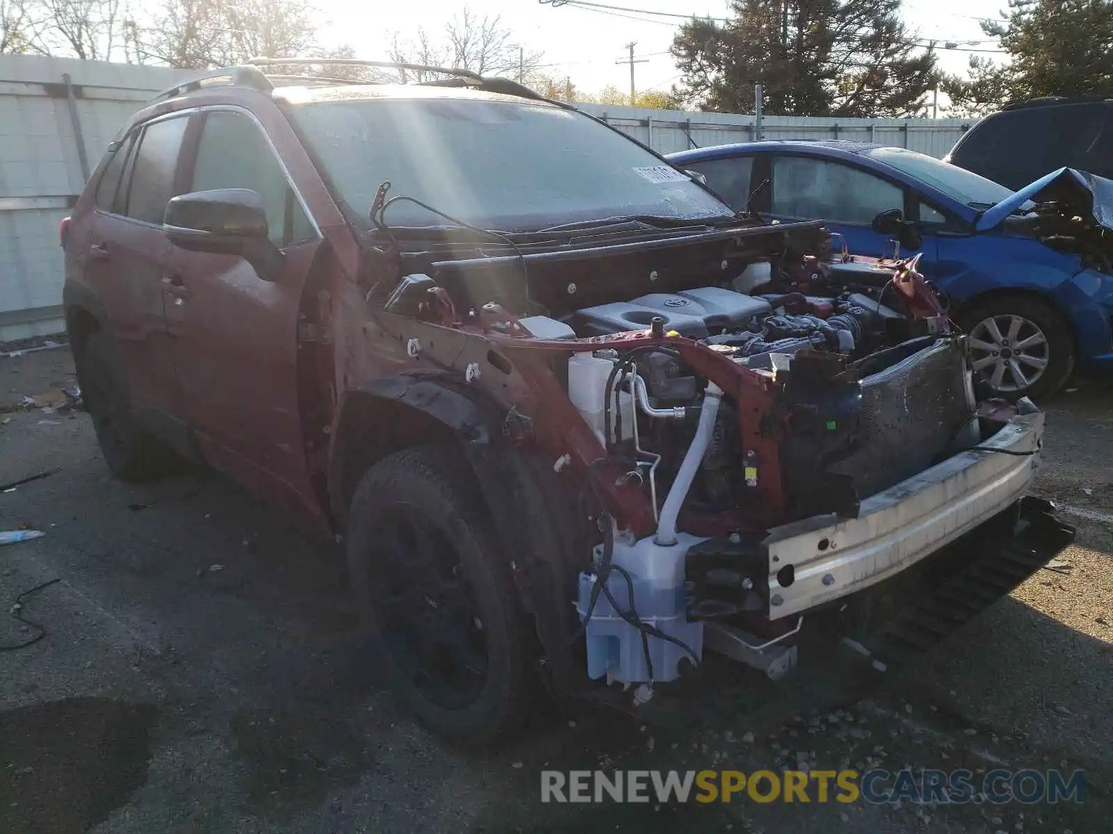 1 Photograph of a damaged car 2T3J1RFVXLC092051 TOYOTA RAV4 2020