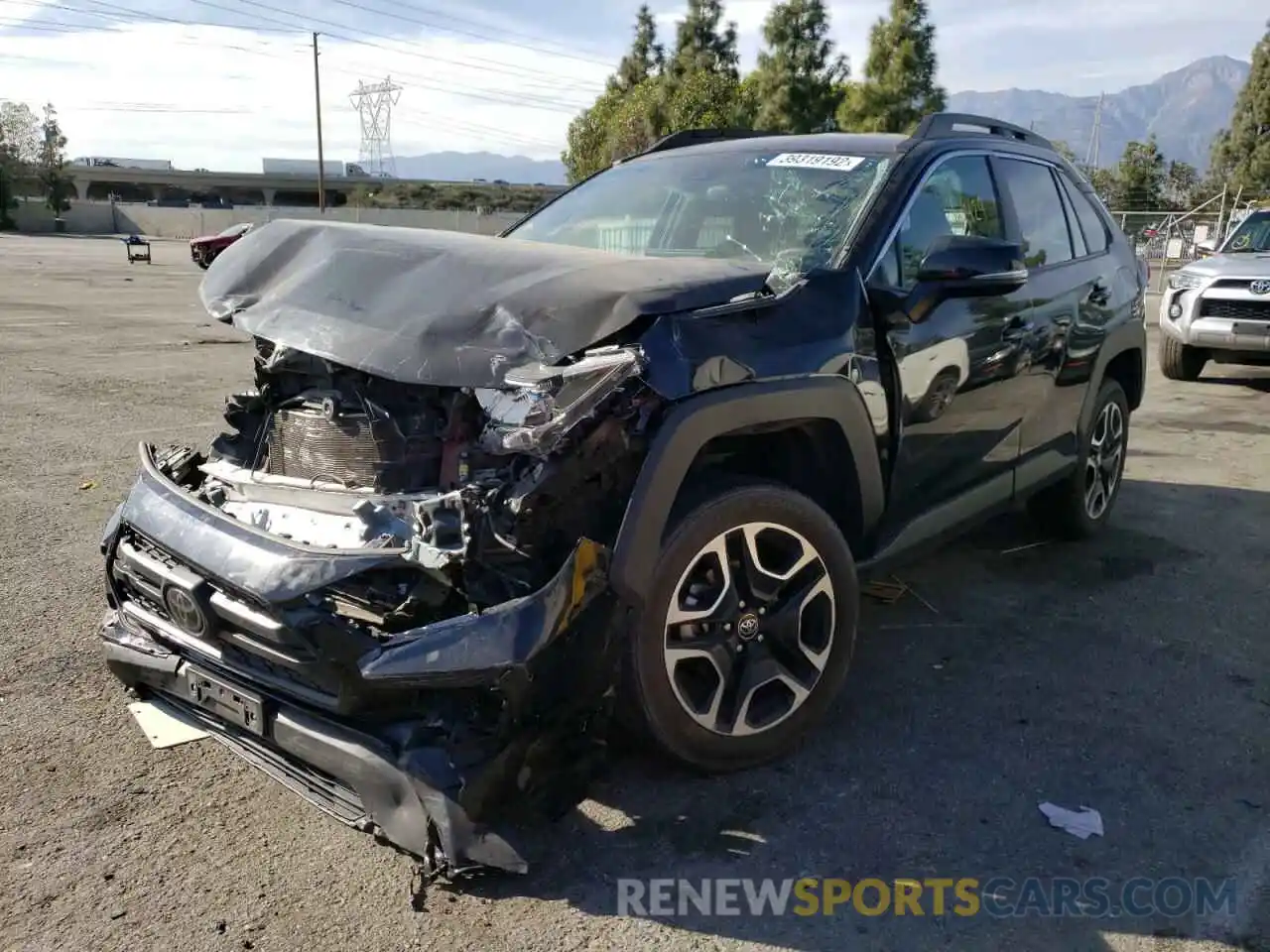 2 Photograph of a damaged car 2T3J1RFVXLC092888 TOYOTA RAV4 2020