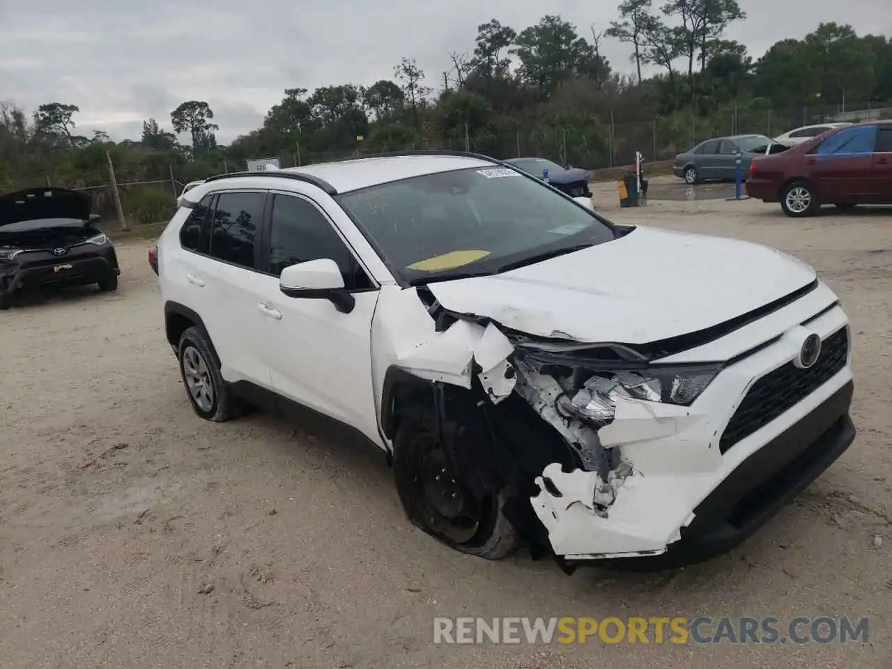 1 Photograph of a damaged car 2T3K1RFV0LC058074 TOYOTA RAV4 2020