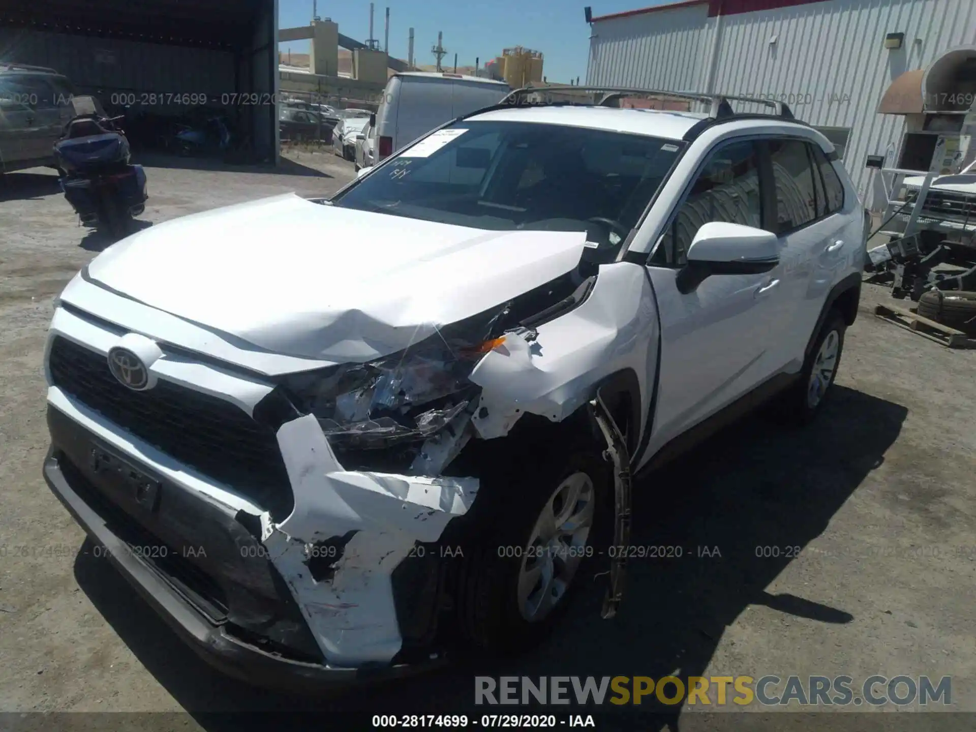 2 Photograph of a damaged car 2T3K1RFV0LW059725 TOYOTA RAV4 2020