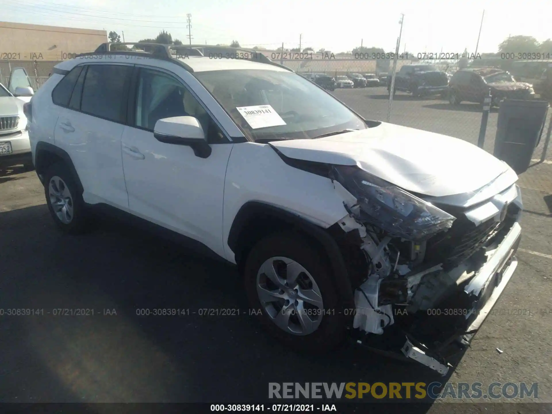 1 Photograph of a damaged car 2T3K1RFV0LW062026 TOYOTA RAV4 2020