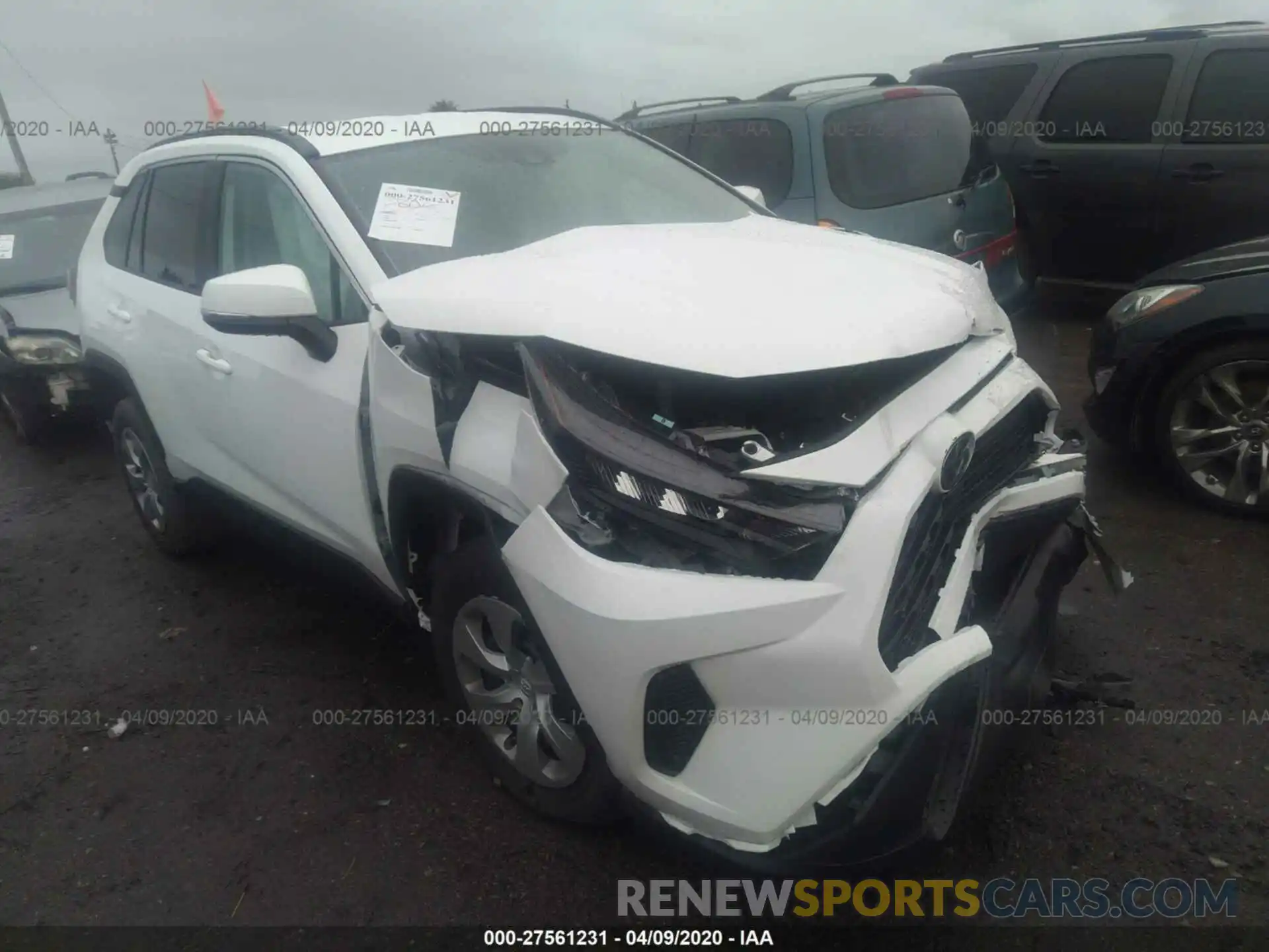 1 Photograph of a damaged car 2T3K1RFV0LW068683 TOYOTA RAV4 2020