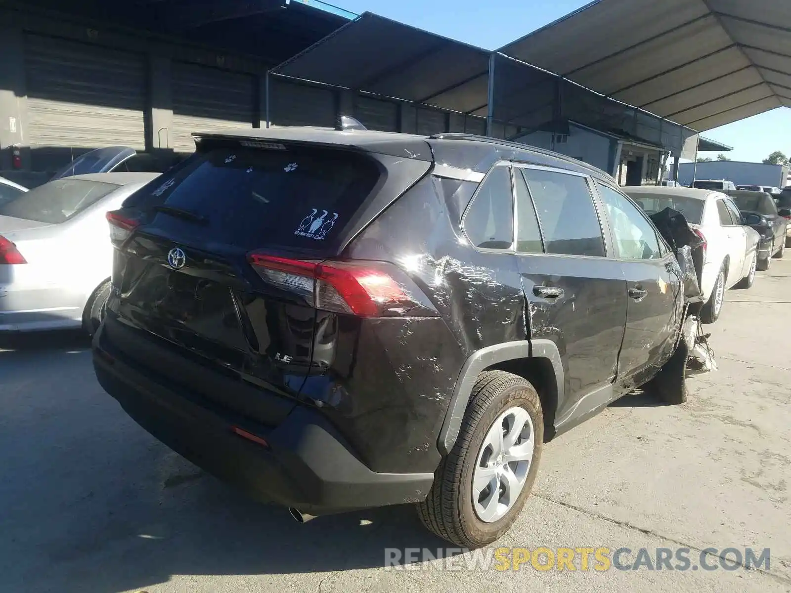 4 Photograph of a damaged car 2T3K1RFV0LW075844 TOYOTA RAV4 2020