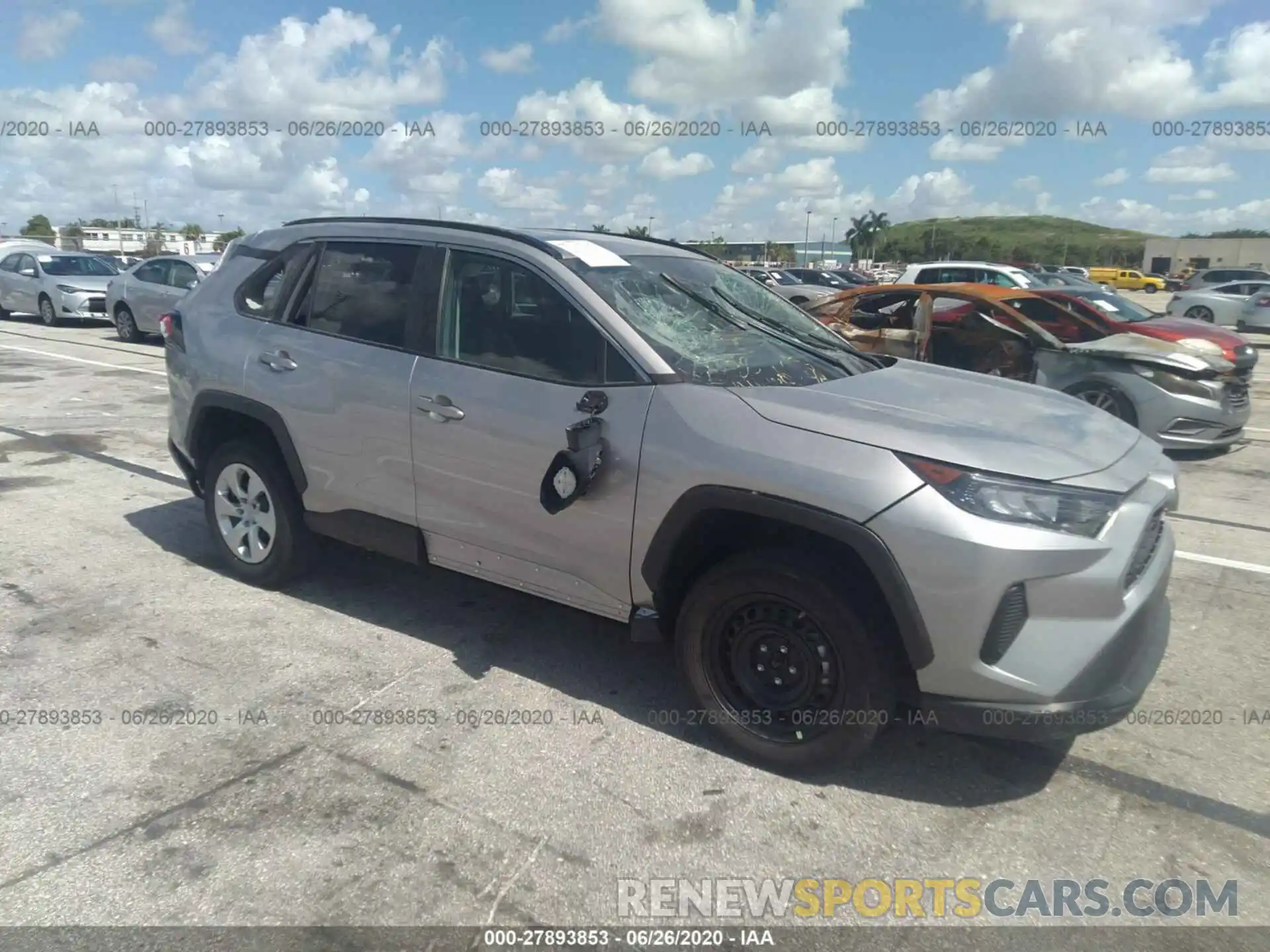 1 Photograph of a damaged car 2T3K1RFV1LC038948 TOYOTA RAV4 2020