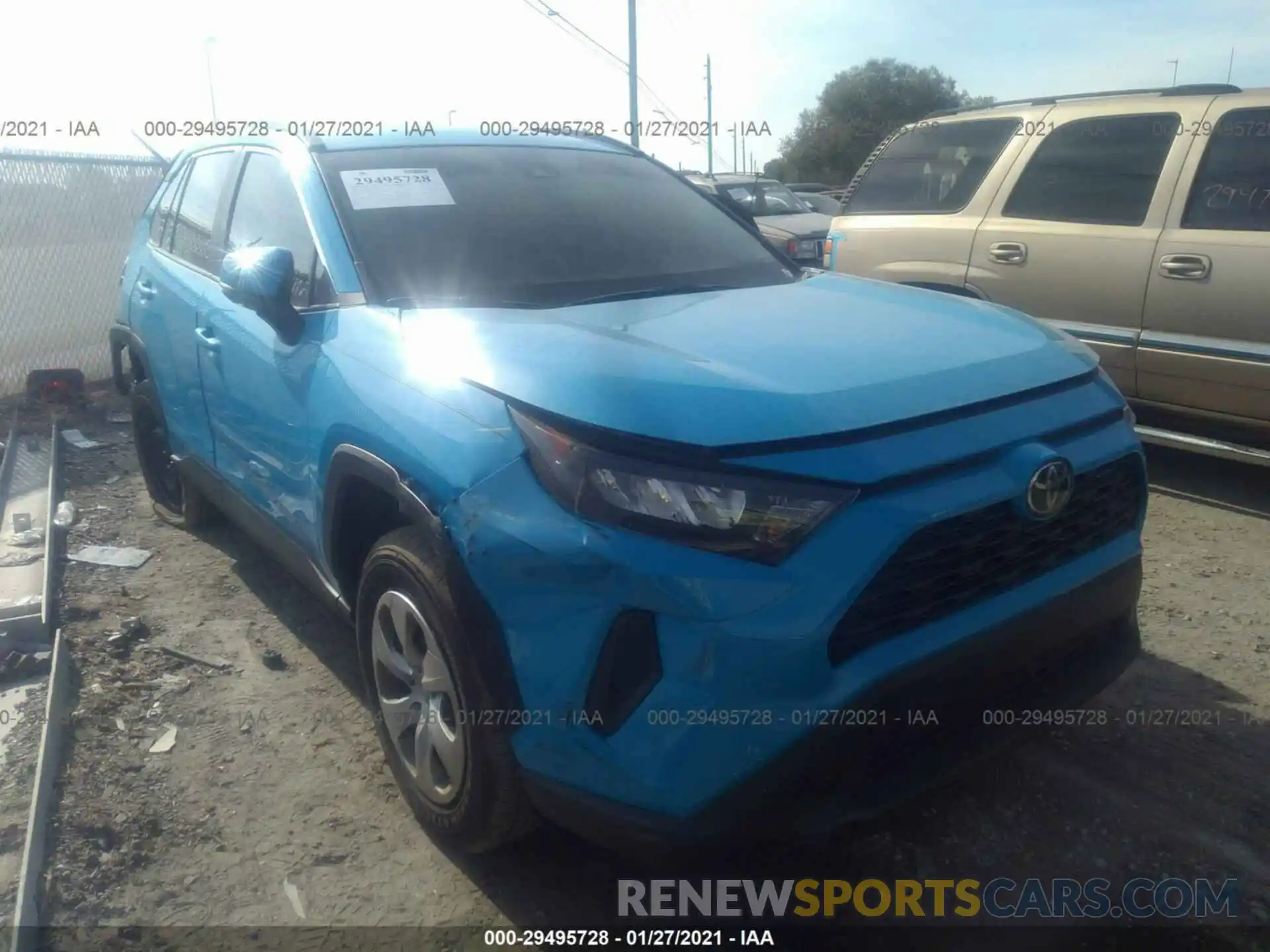 1 Photograph of a damaged car 2T3K1RFV1LC079967 TOYOTA RAV4 2020