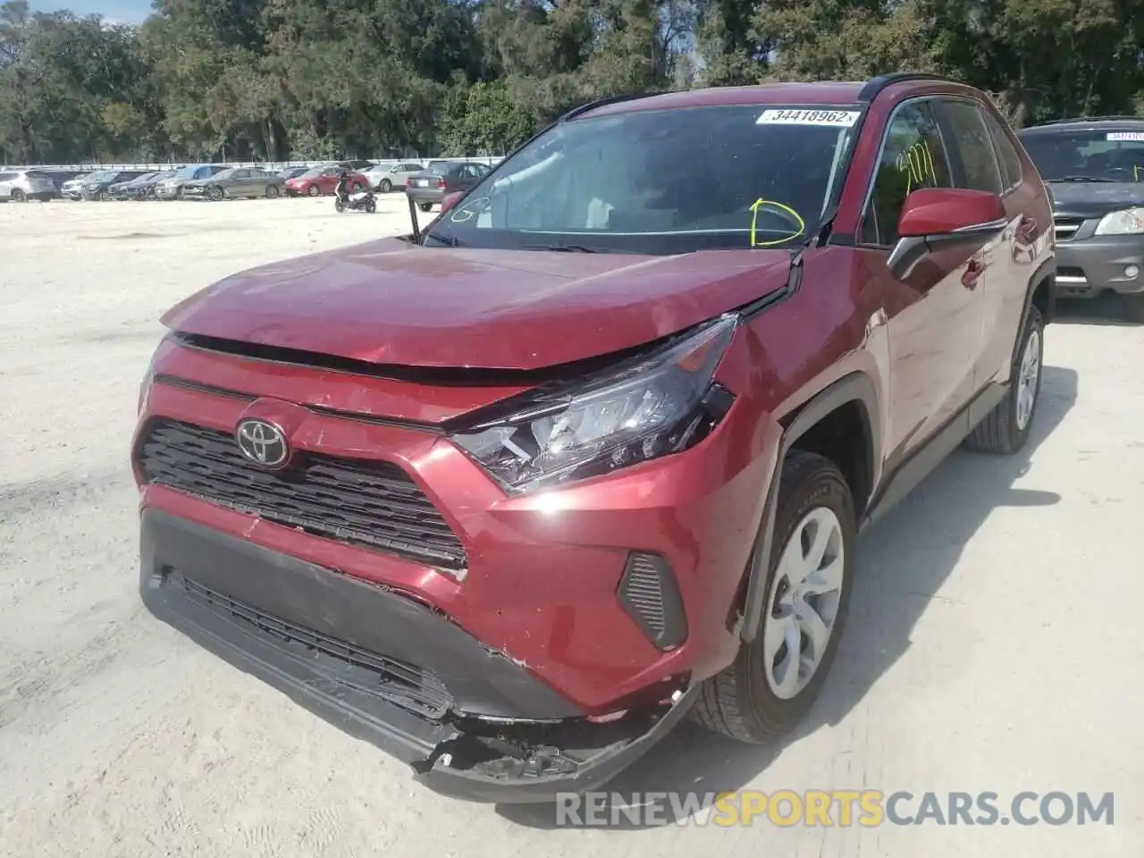 2 Photograph of a damaged car 2T3K1RFV3LC066332 TOYOTA RAV4 2020