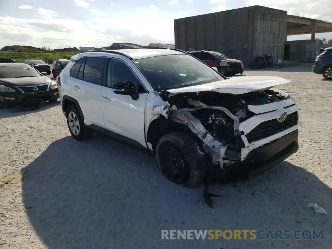 1 Photograph of a damaged car 2T3K1RFV3LC068954 TOYOTA RAV4 2020