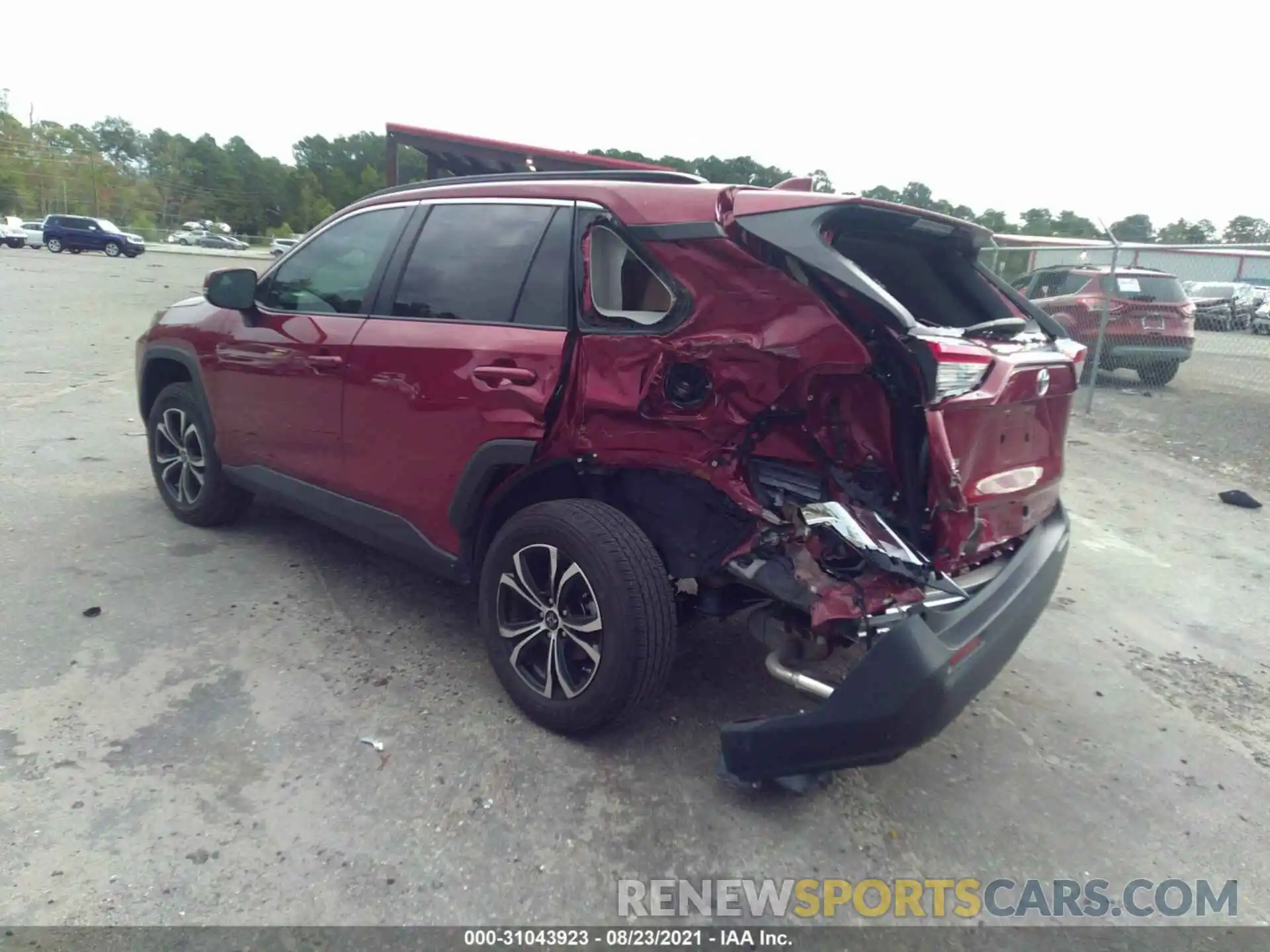 3 Photograph of a damaged car 2T3K1RFV4LC063858 TOYOTA RAV4 2020