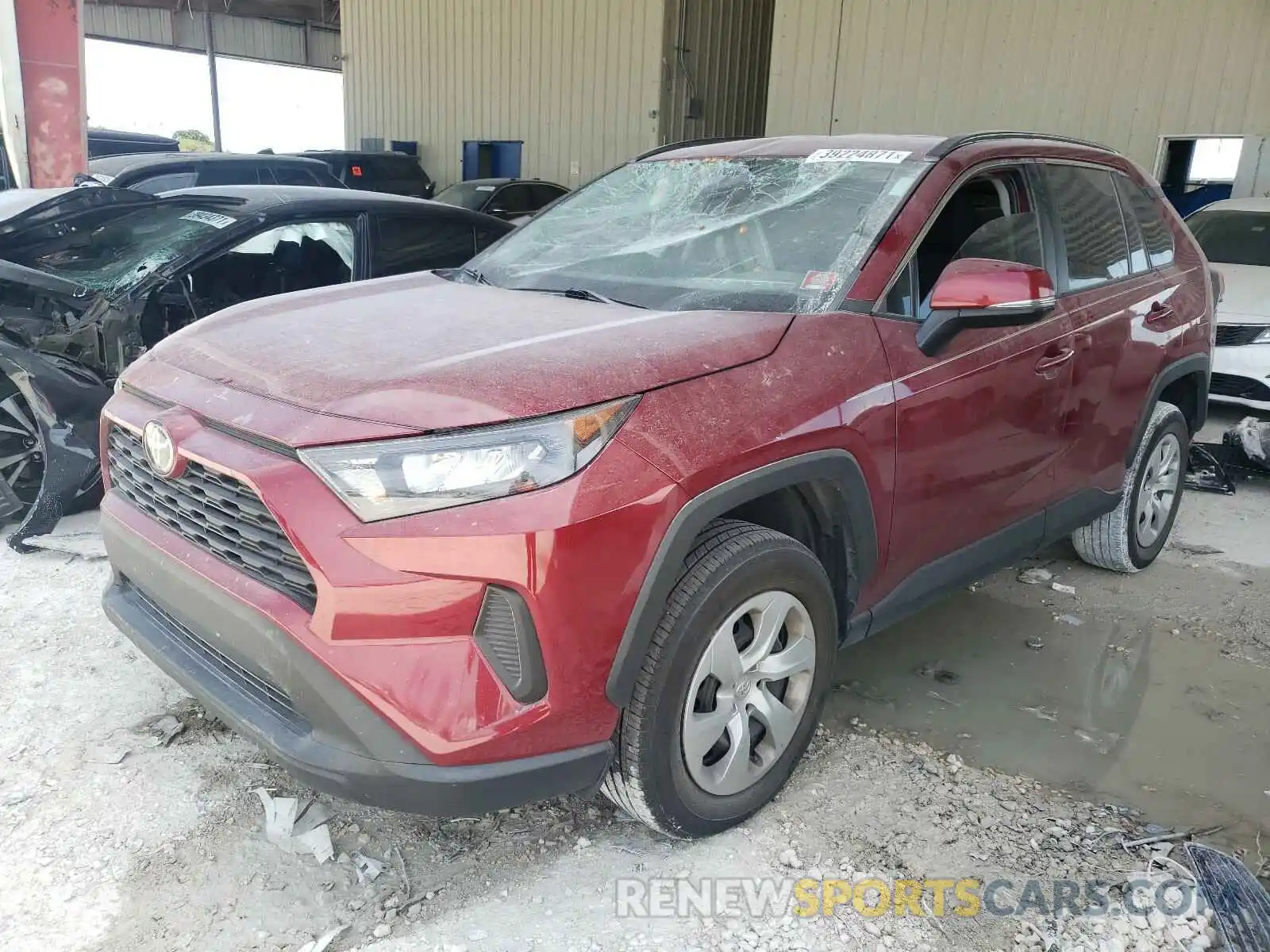 2 Фотография поврежденного автомобиля 2T3K1RFV4LW058674 TOYOTA RAV4 2020