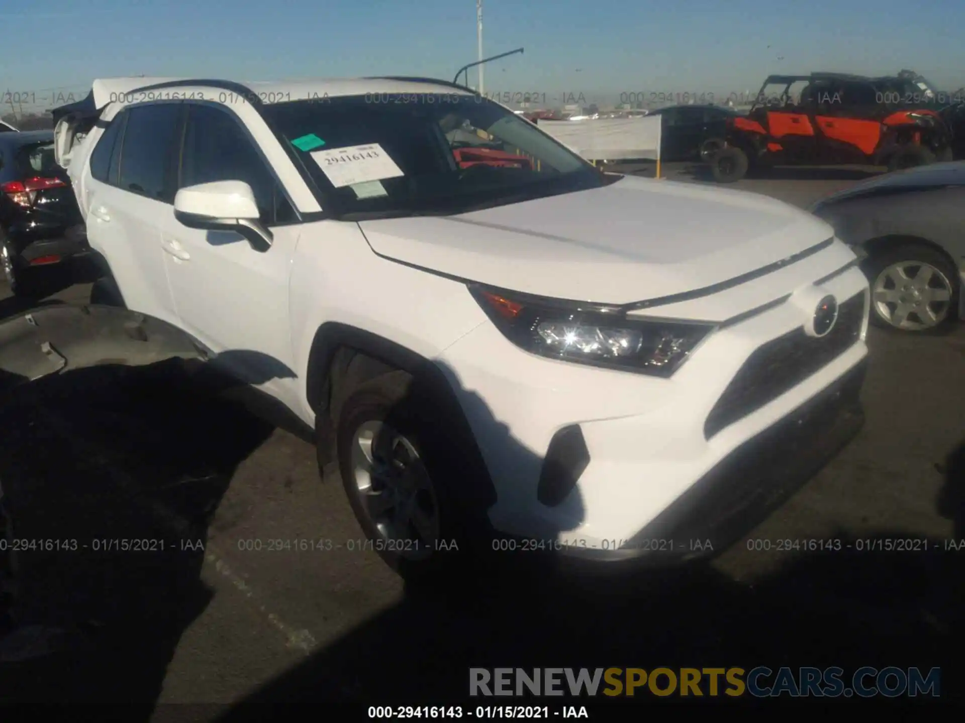 1 Photograph of a damaged car 2T3K1RFV4LW068864 TOYOTA RAV4 2020