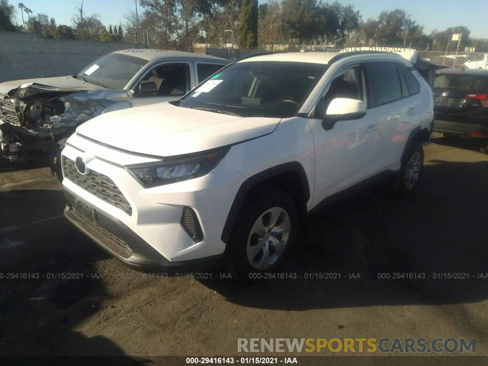 2 Photograph of a damaged car 2T3K1RFV4LW068864 TOYOTA RAV4 2020